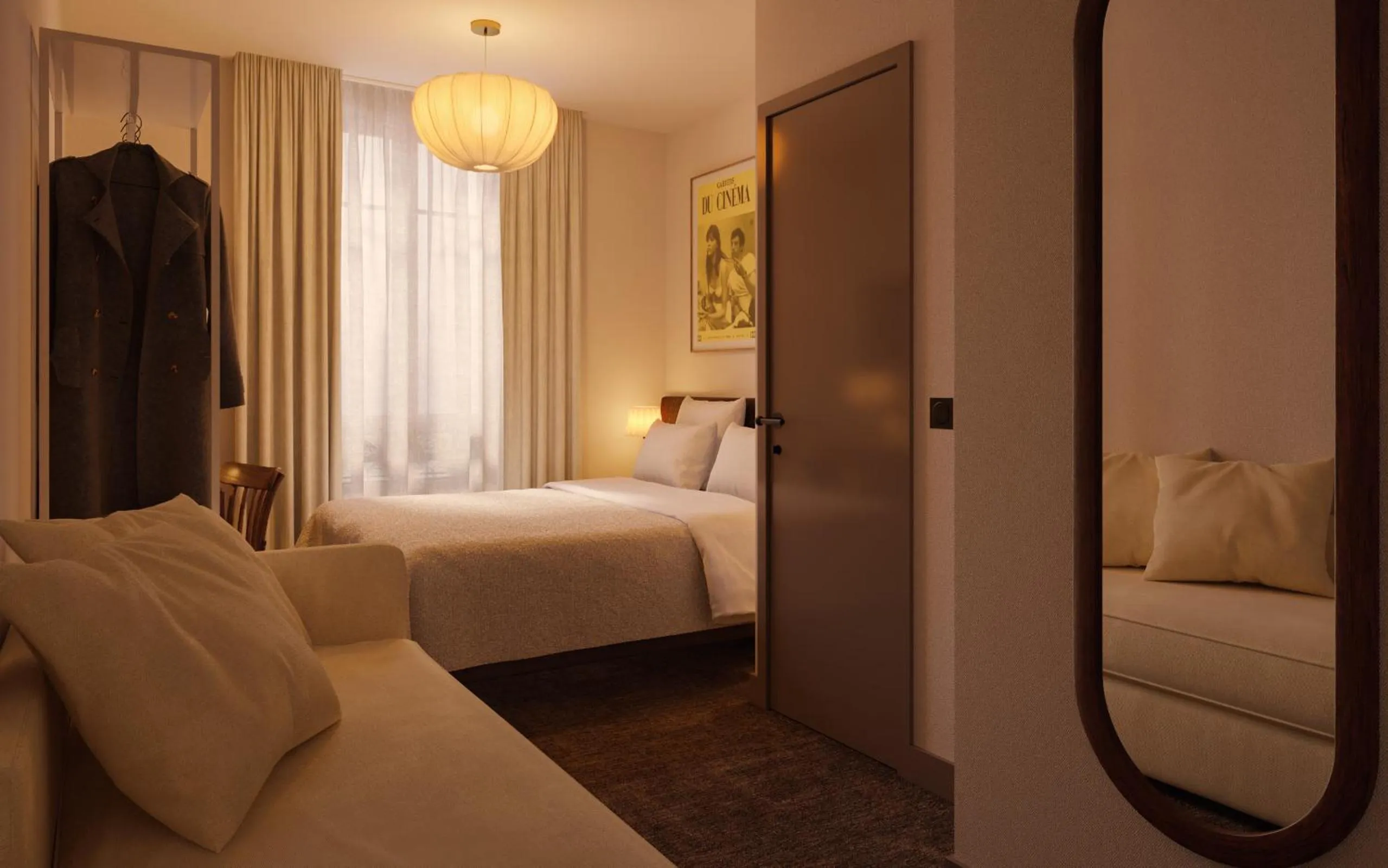 Bedroom, Bed in Hôtel Beaurepaire