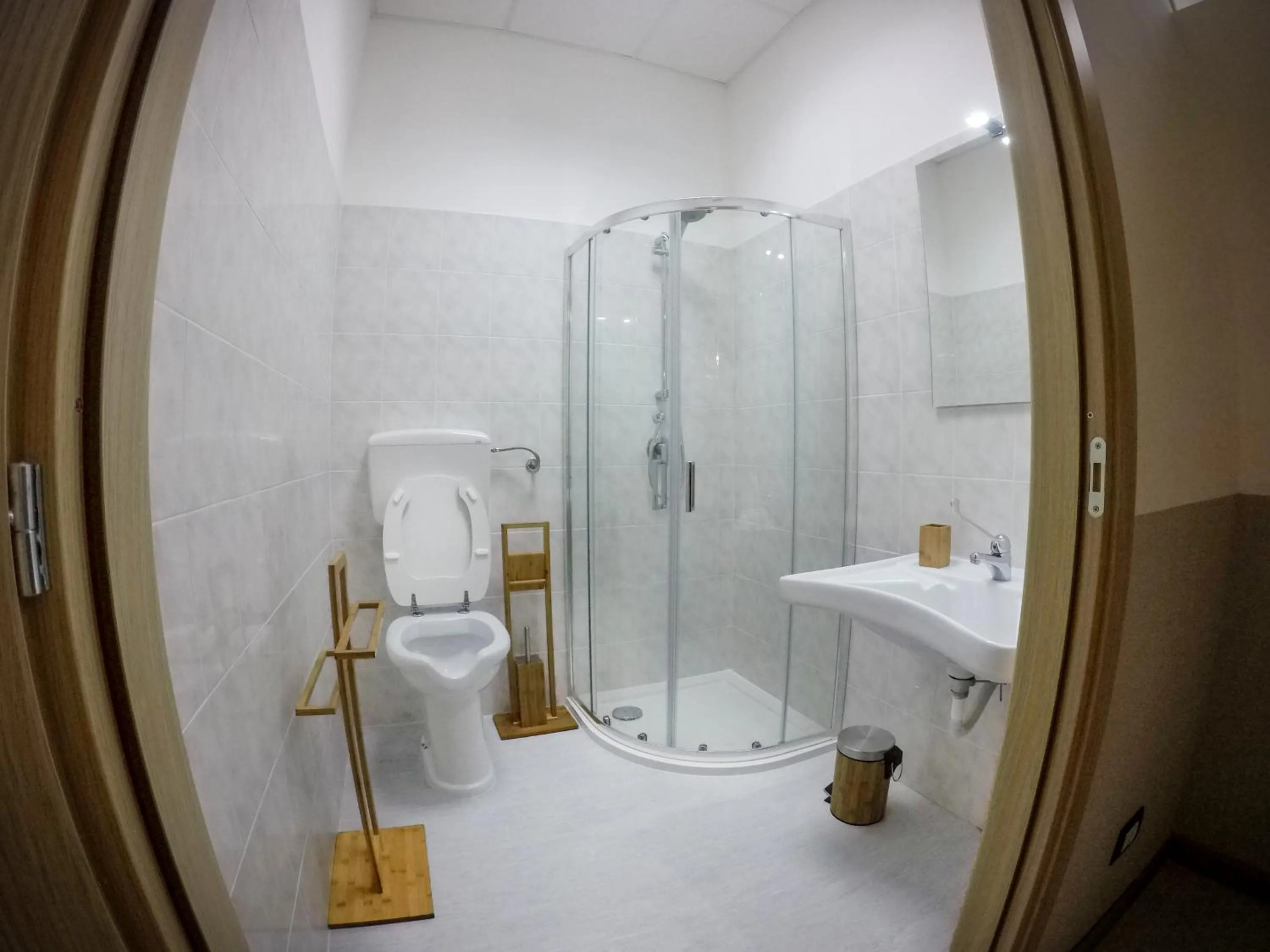 Toilet in Bed and Breakfast Porto Flavia