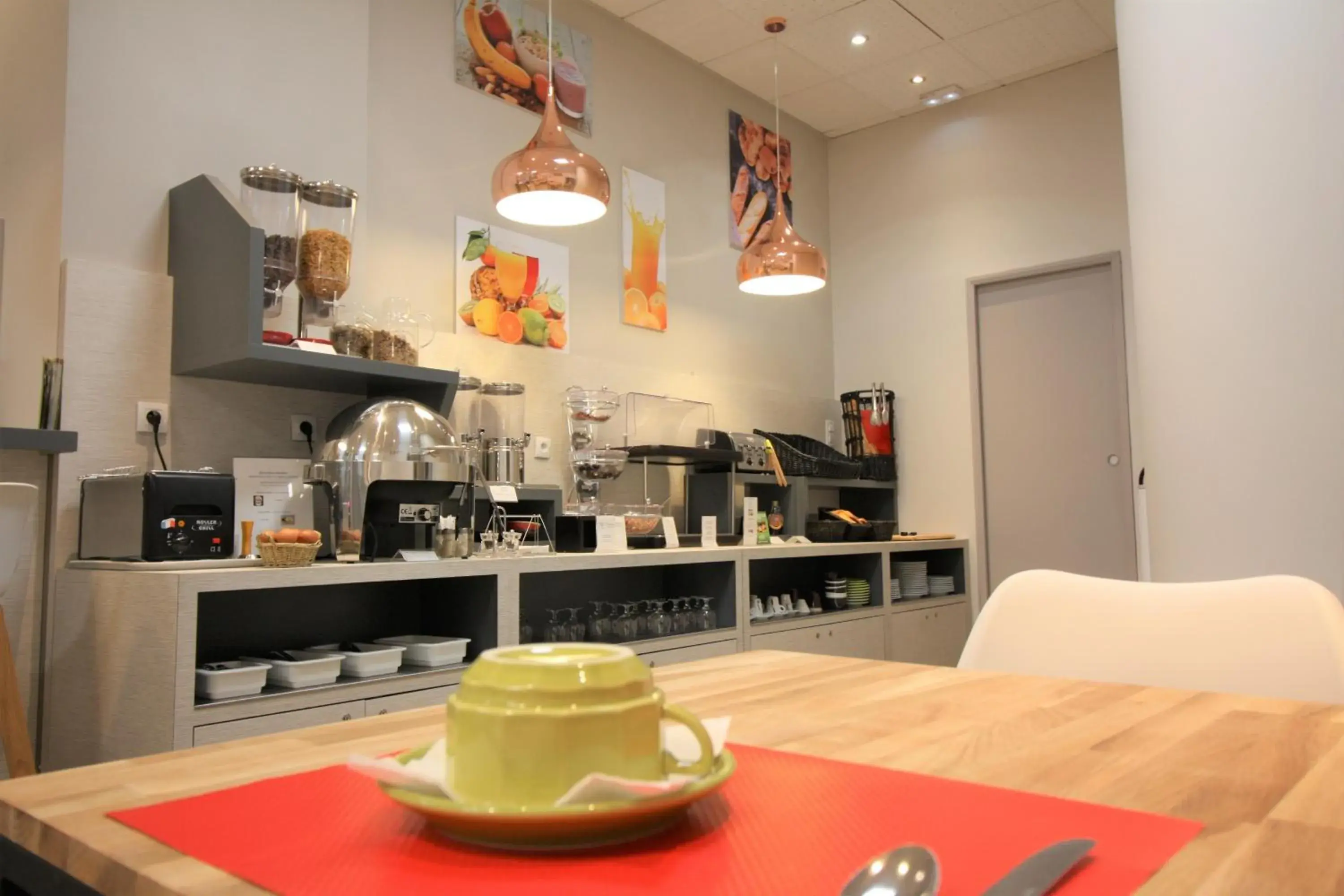 Buffet breakfast in Best Western Lyon Saint-Antoine Buffet breakfast in Best Western Lyon Saint-Antoine