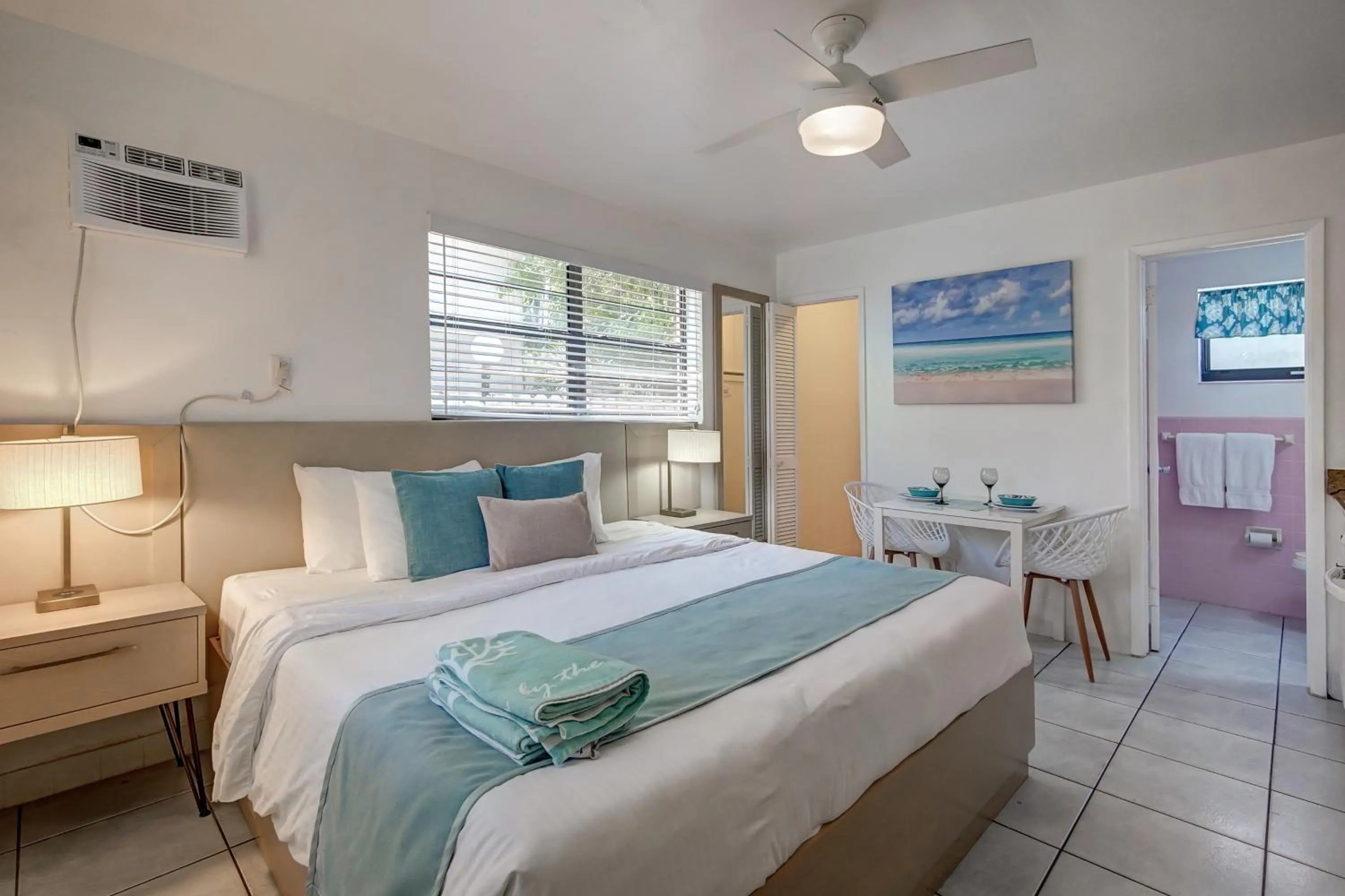 Bedroom, Bed in Sea Garden by the Sea