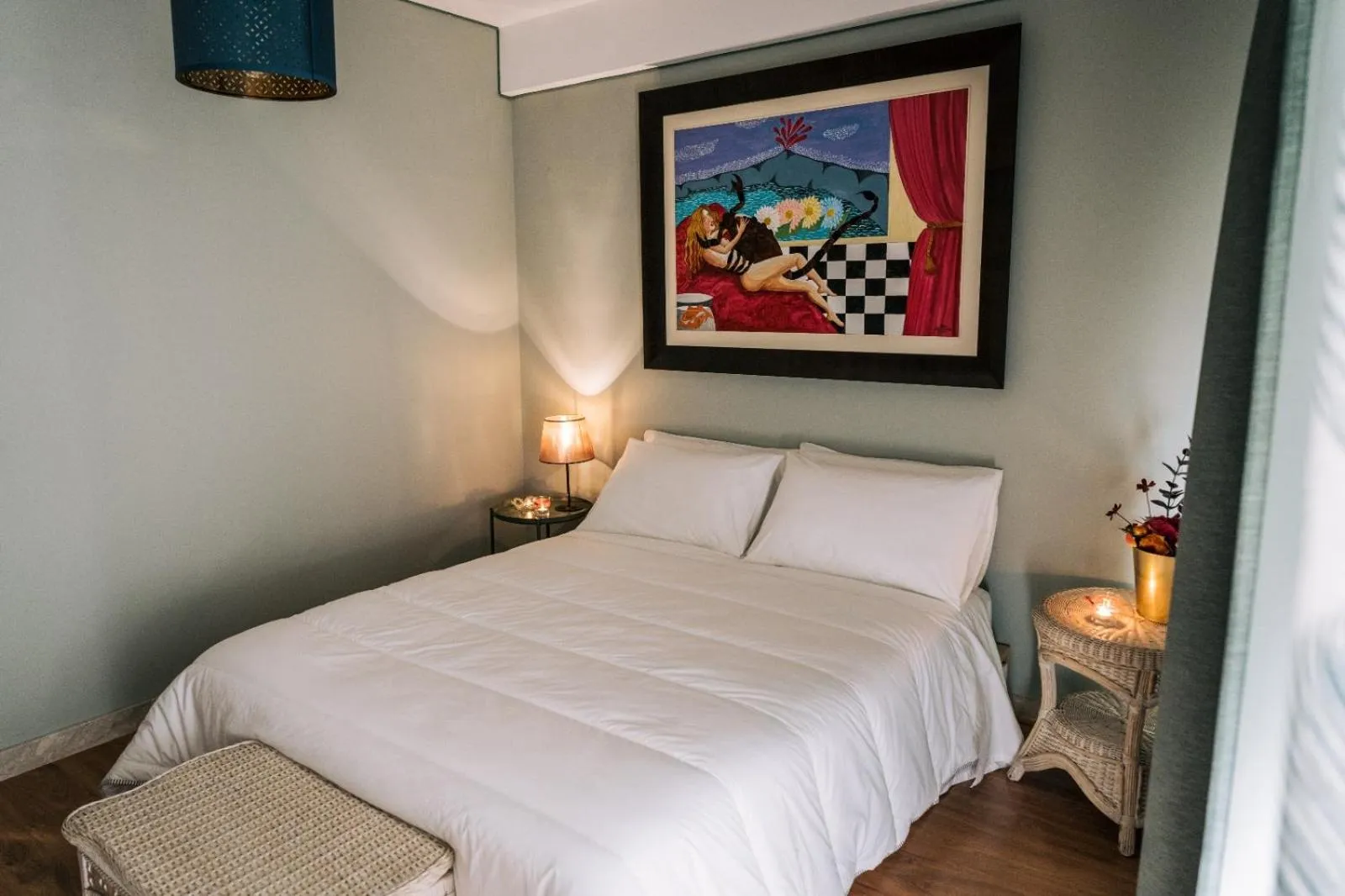 Decorative detail, Bed in Le Finestre di Via Asiago