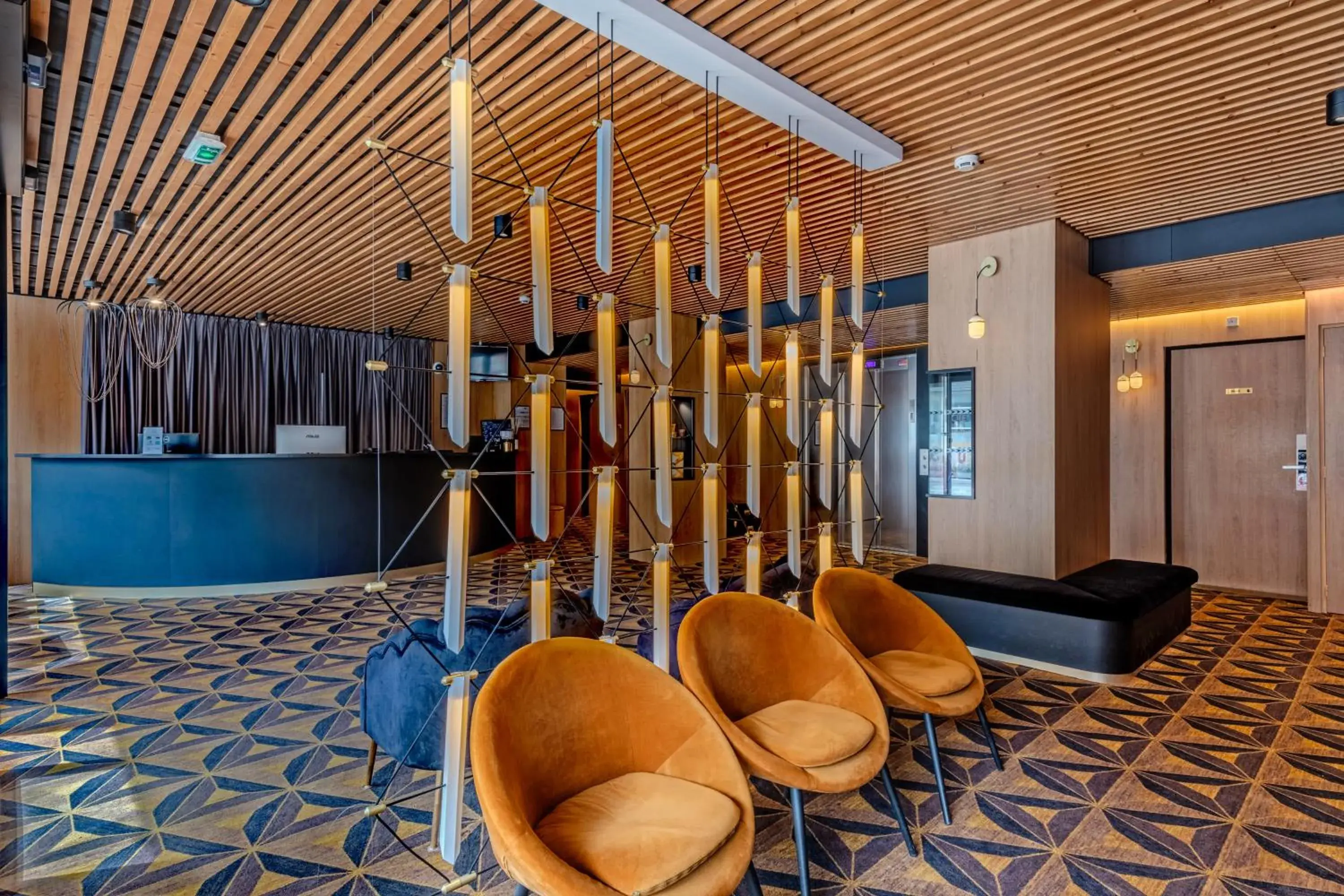 Lobby or reception in Logis Hotel Center Lobby or reception in Logis Hotel Center