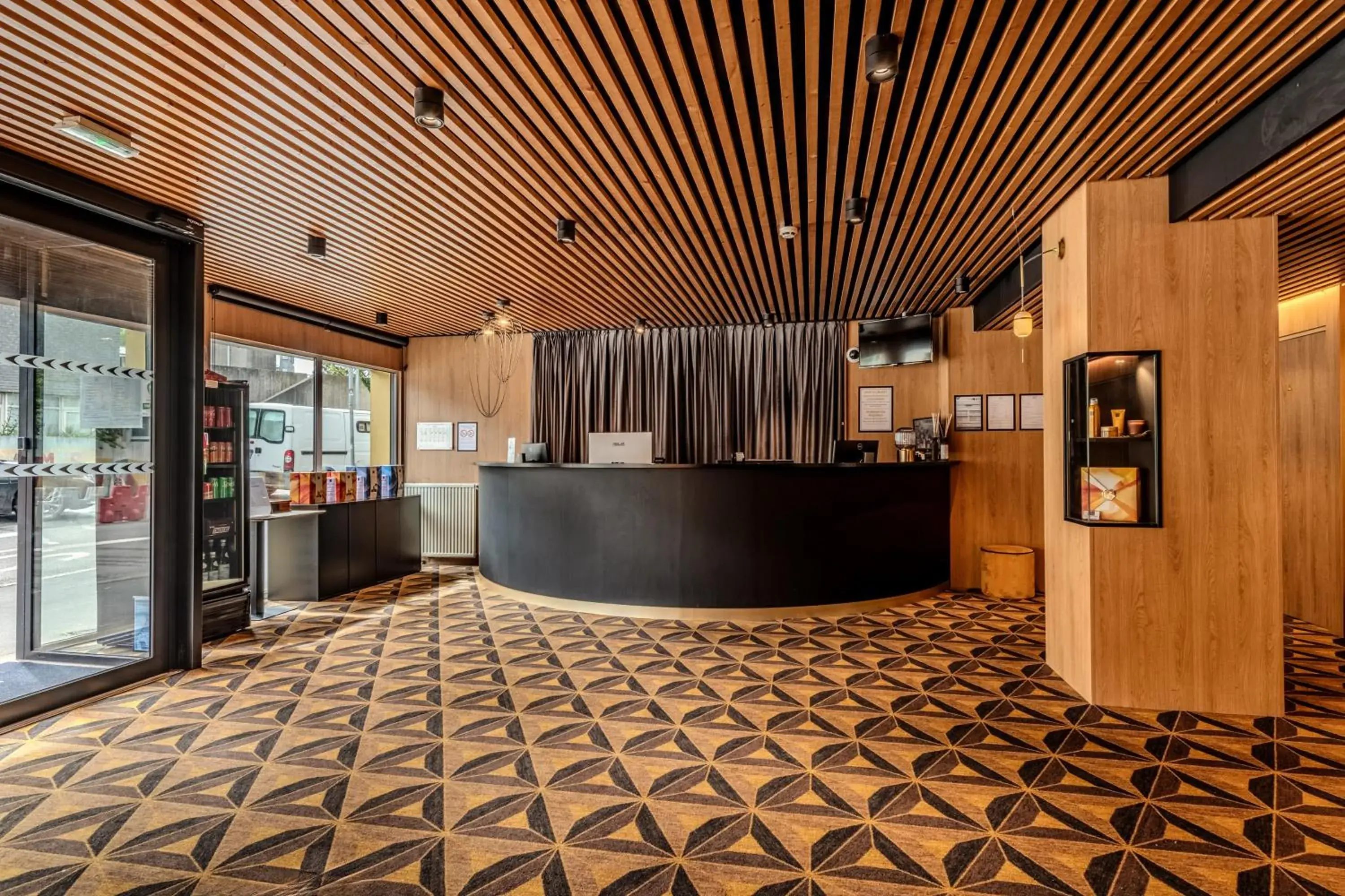 Lobby or reception in Logis Hotel Center Lobby or reception in Logis Hotel Center