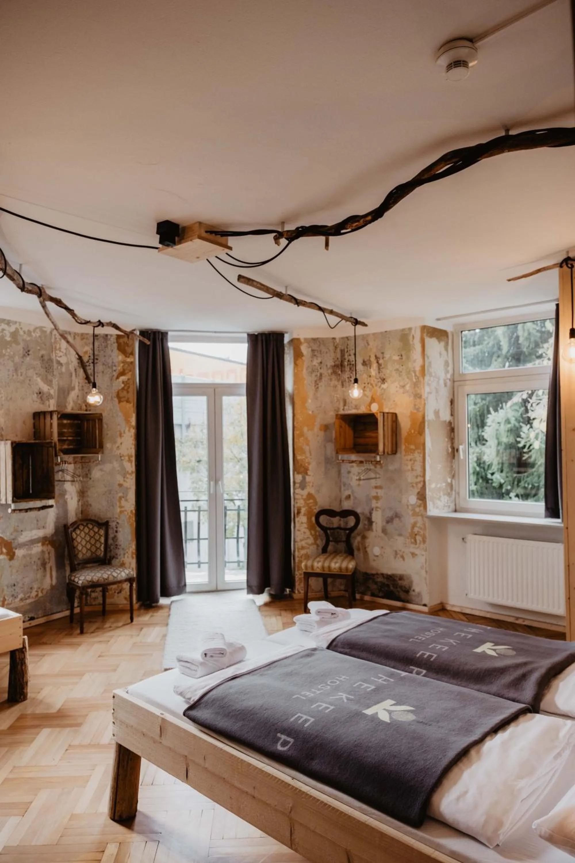 Balcony/Terrace, Bed in The Keep Eco Rooms