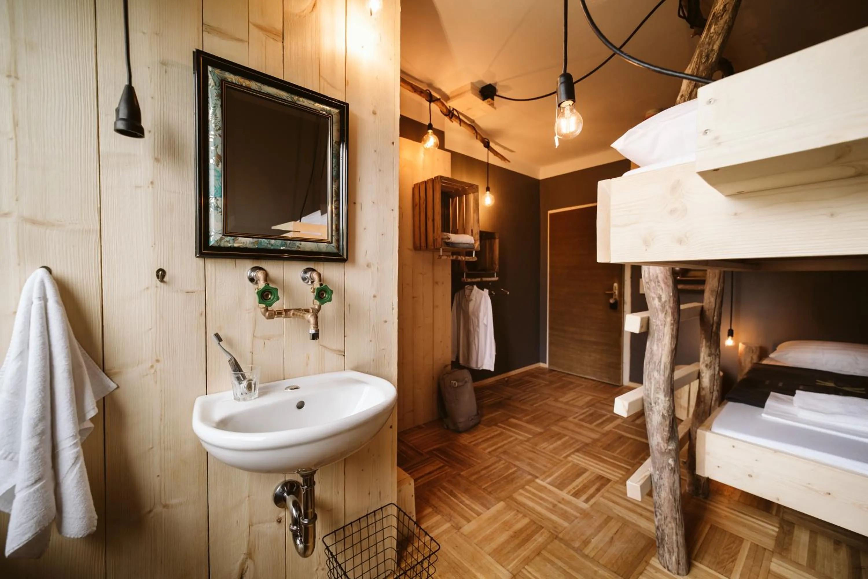 Bathroom, Bed in The Keep Eco Rooms