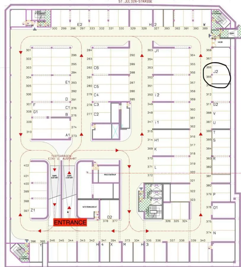 Parking in The Keep Eco Rooms