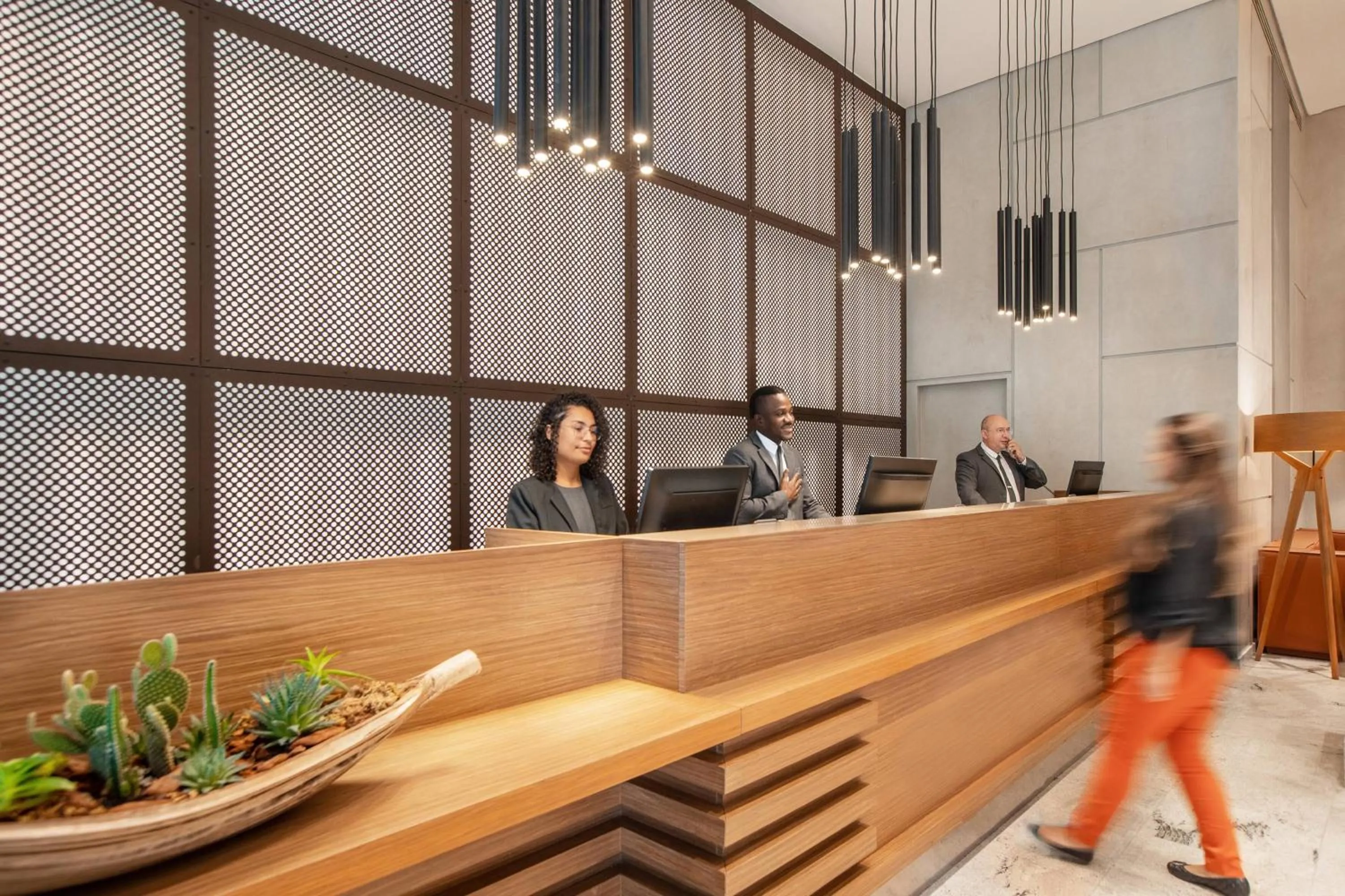 Lobby or reception in Hotel Brasil 21 Suites Affiliated by Meliá