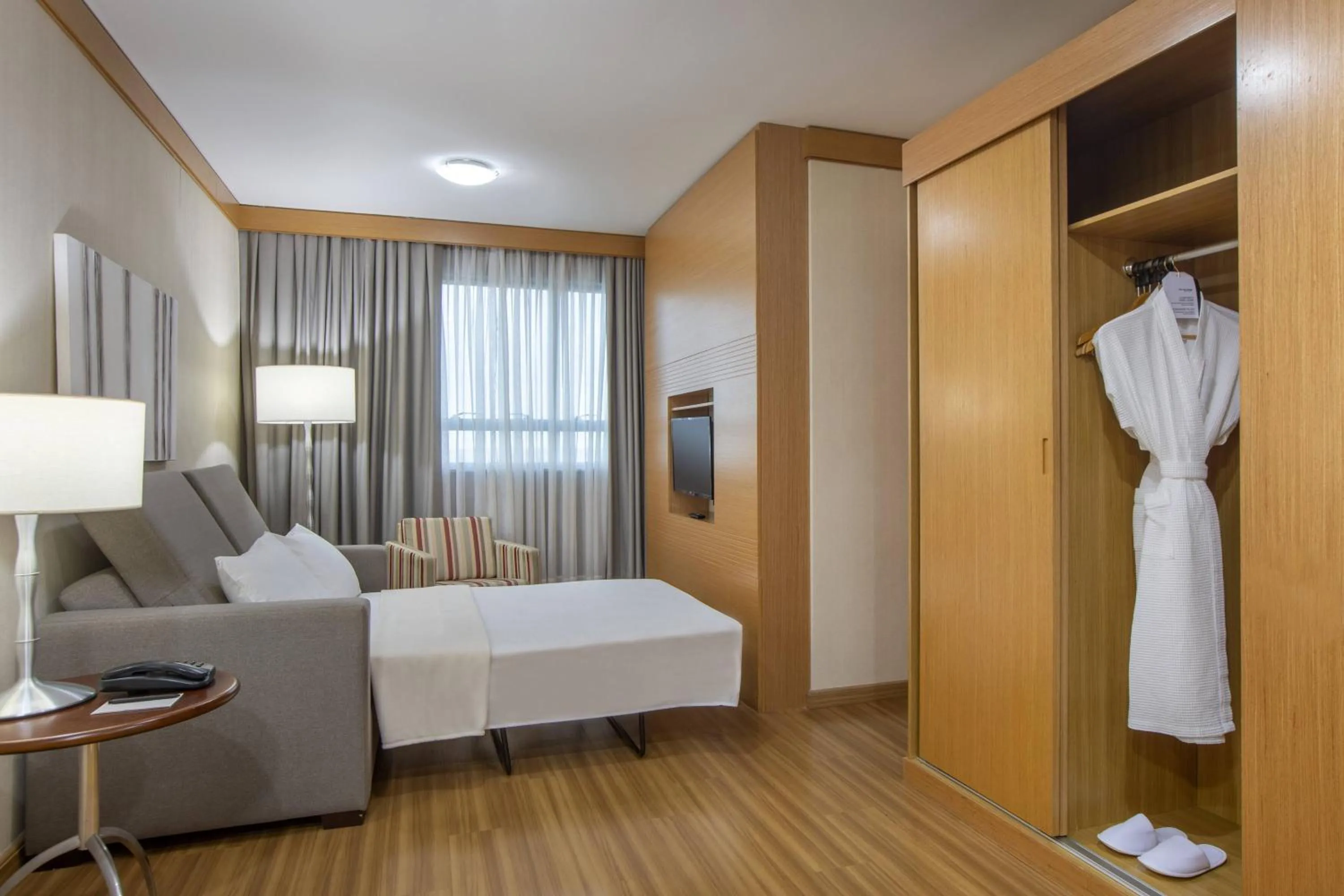 Bed in Hotel Brasil 21 Convention Affiliated by Meliá