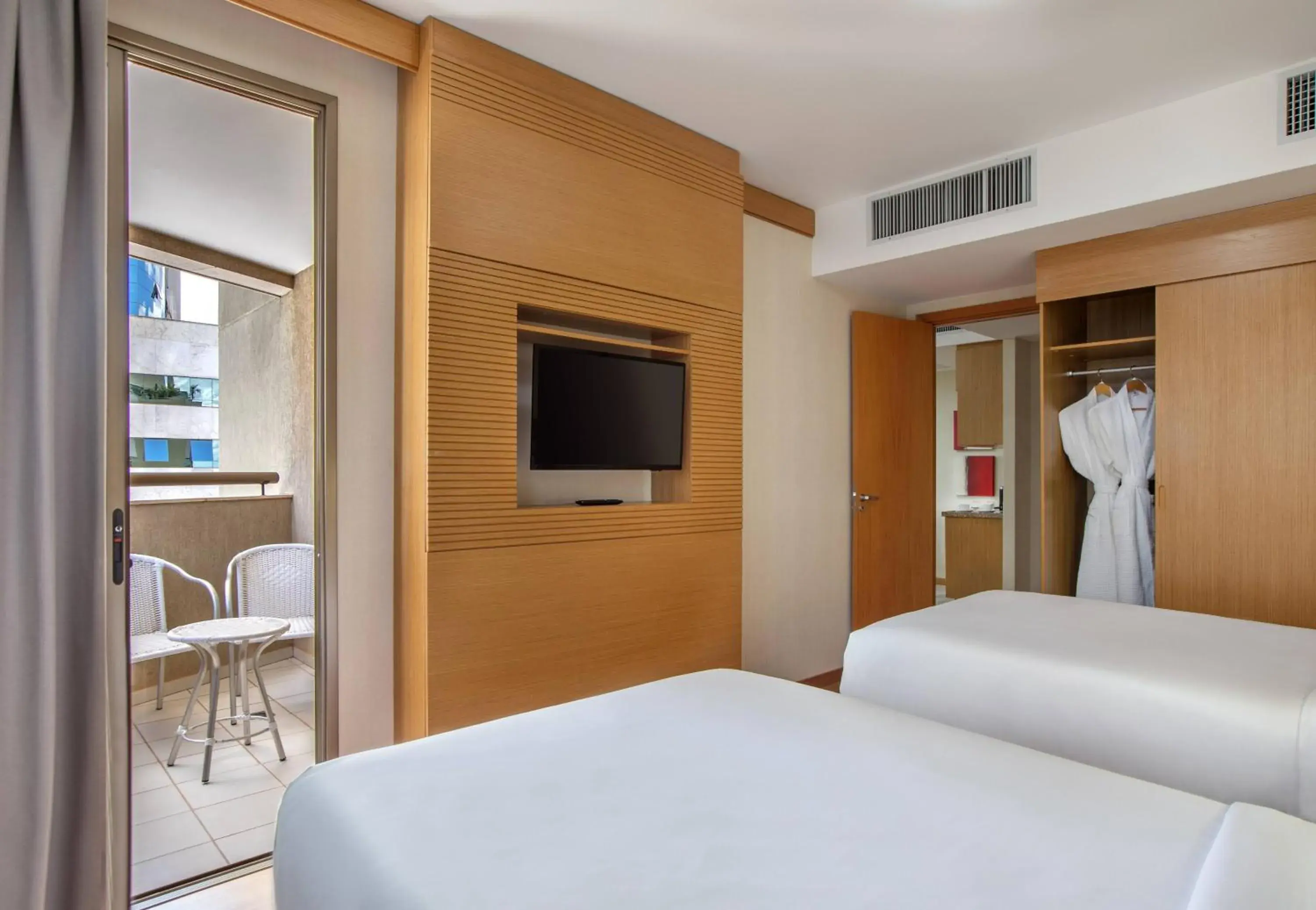 Bed in Hotel Brasil 21 Convention Affiliated by Meliá Bed in Hotel Brasil 21 Convention Affiliated by Meliá