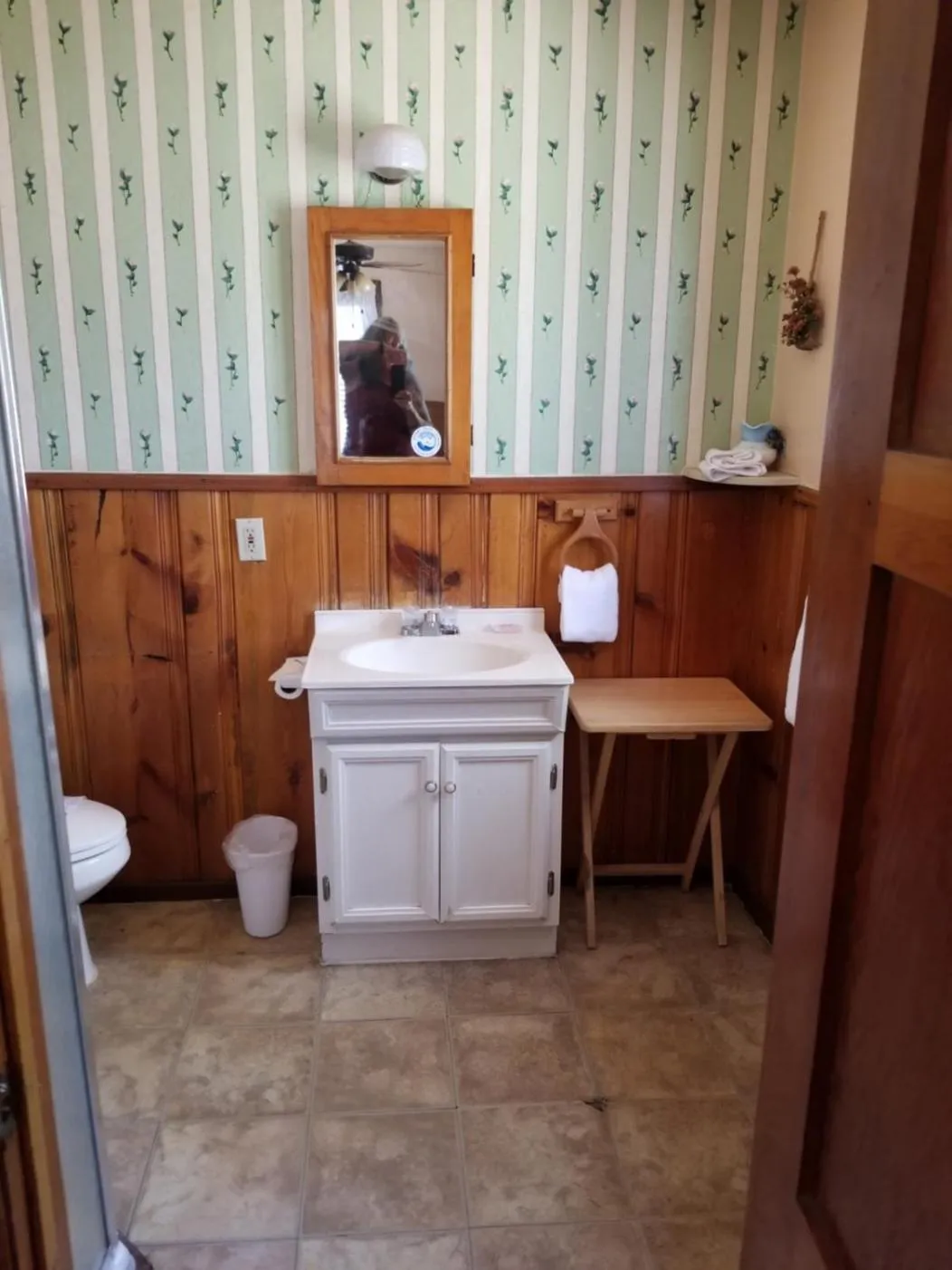 Bathroom in Timberline Lodge