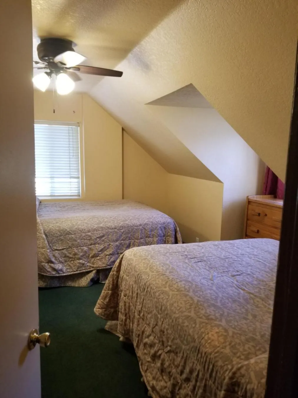 Bed in Timberline Lodge