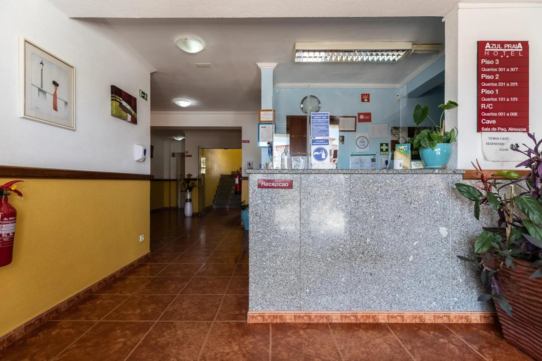 Lobby or reception in Hotel Azul Praia