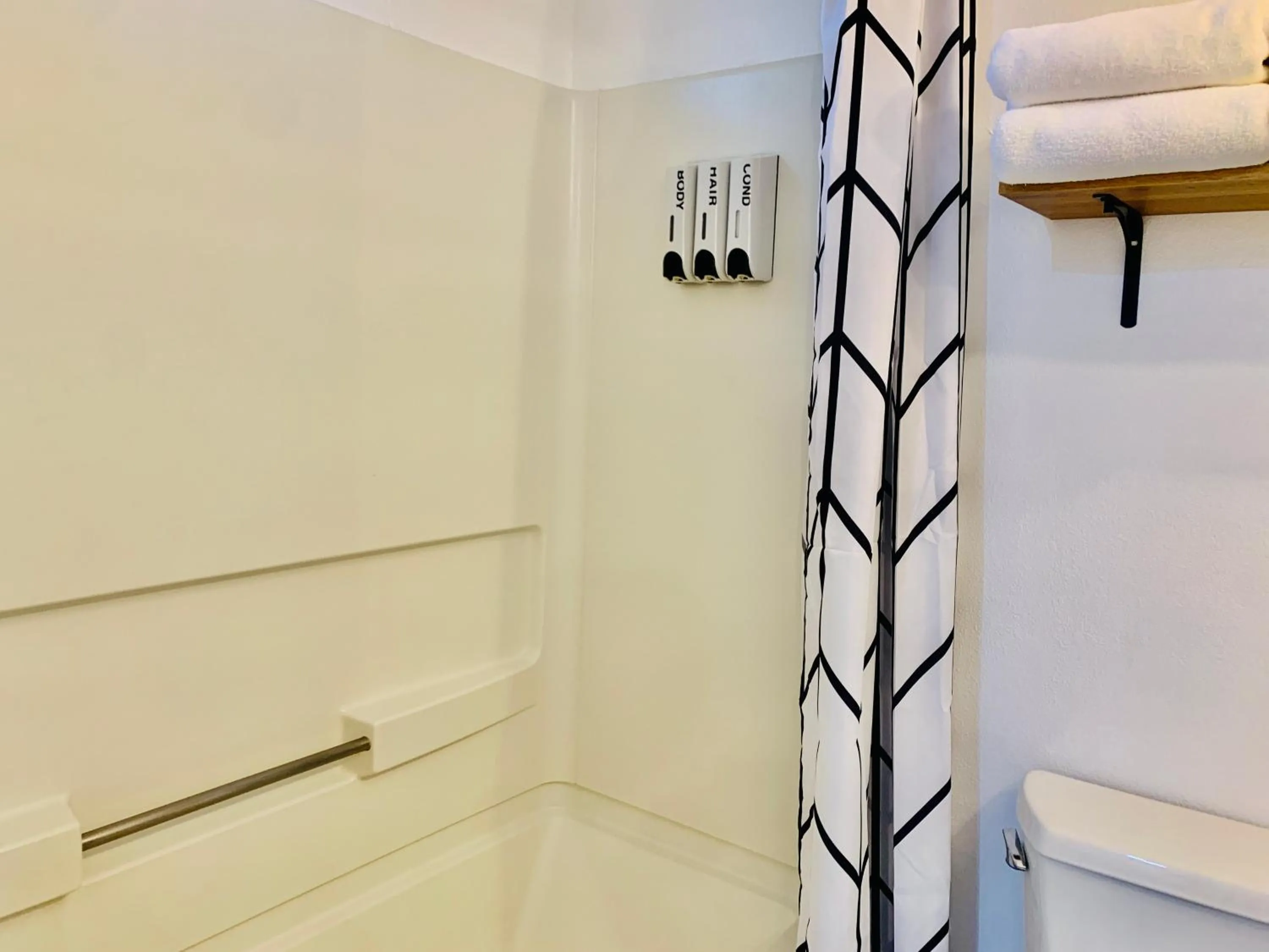 Shower in Dragonfly Motor Lodge