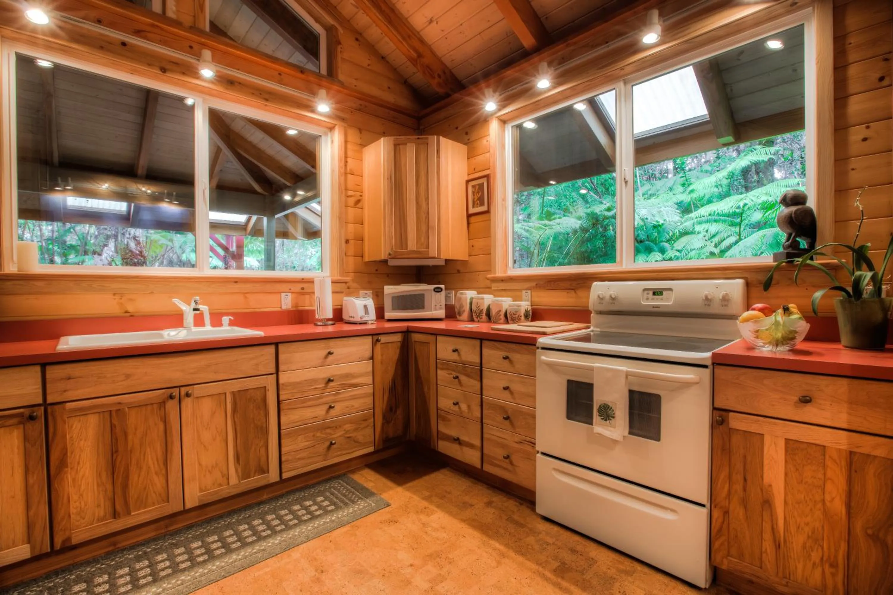 Kitchen or kitchenette in Volcano Mist Cottage