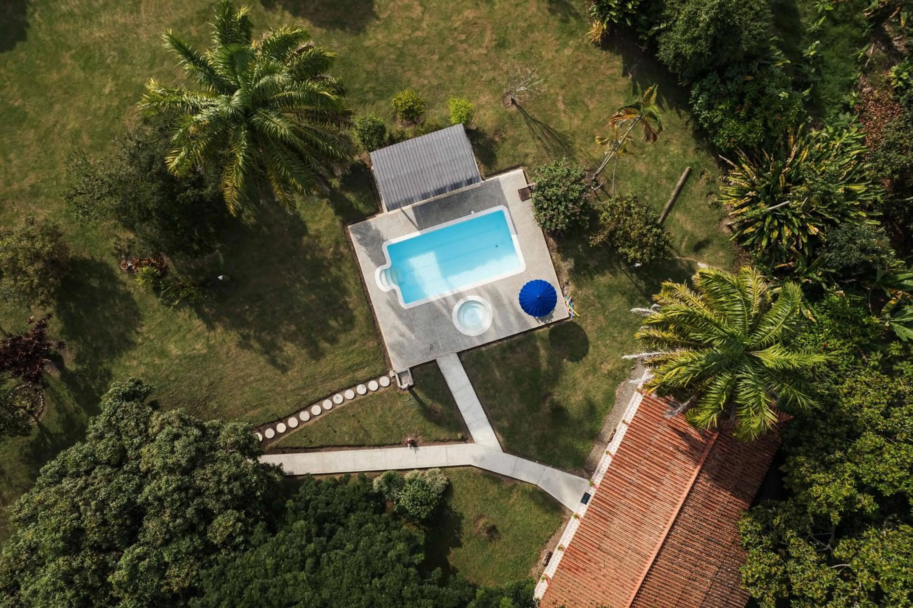 Pool view in Finca Hotel