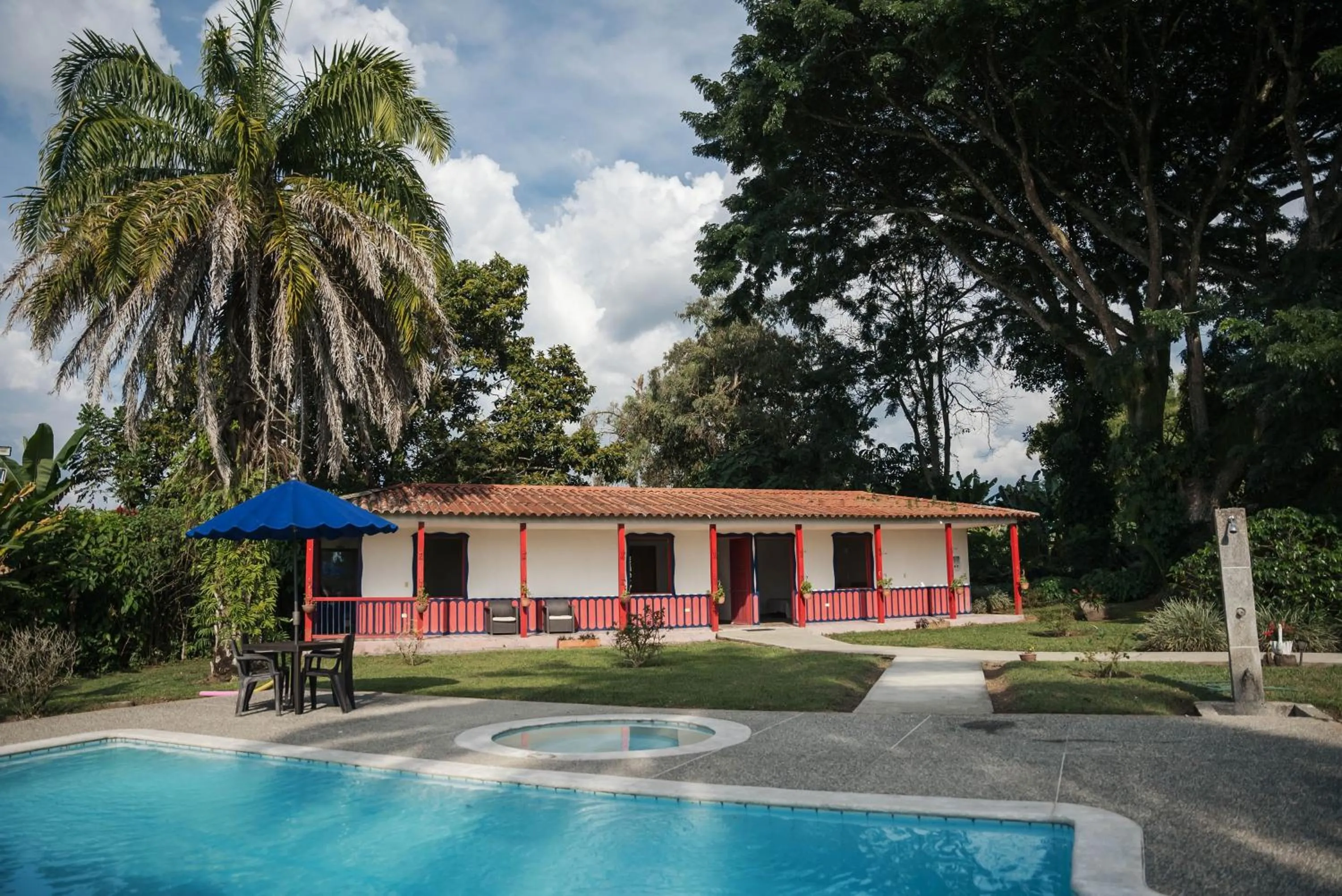 Pool view in Finca Hotel