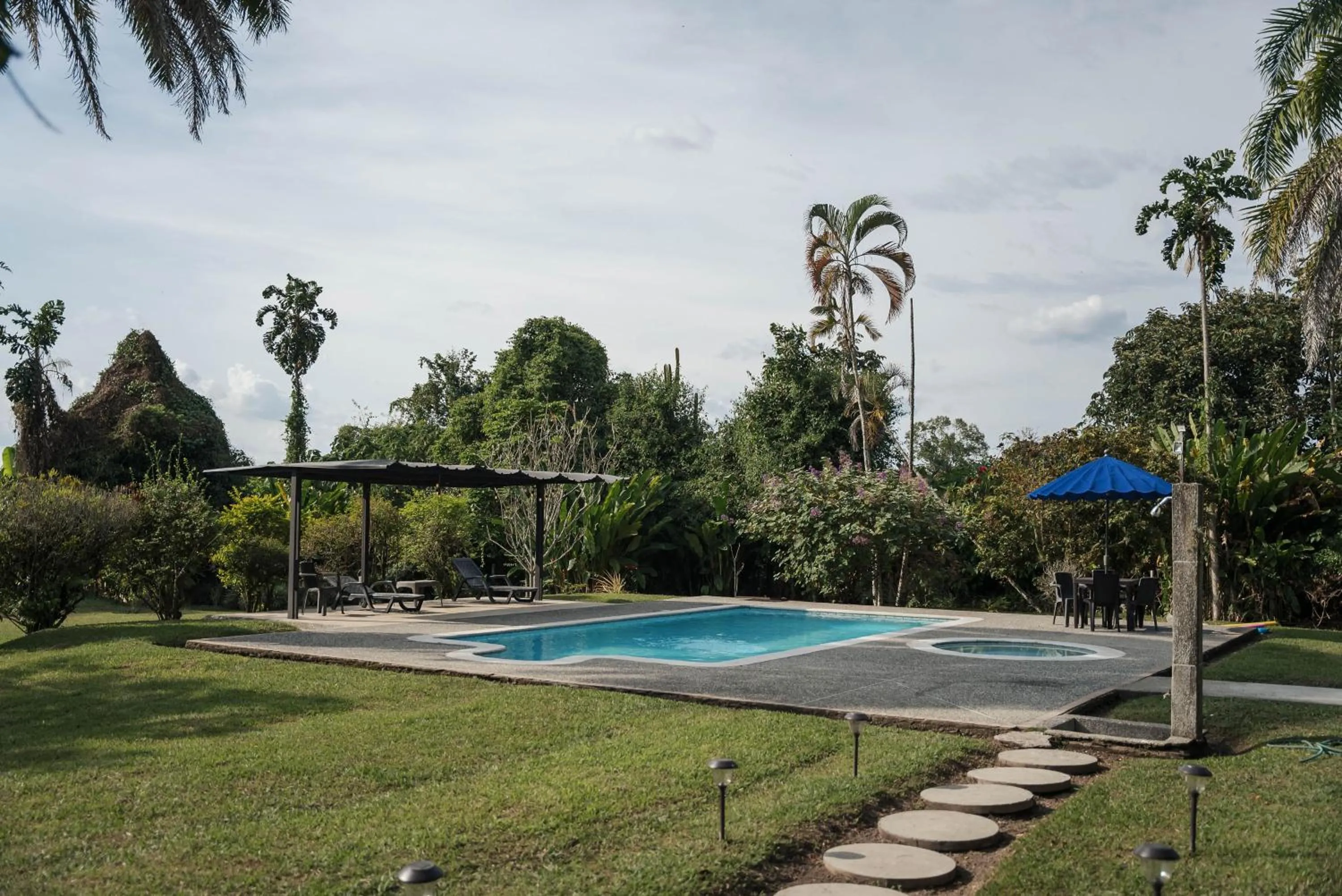 Pool view in Finca Hotel
