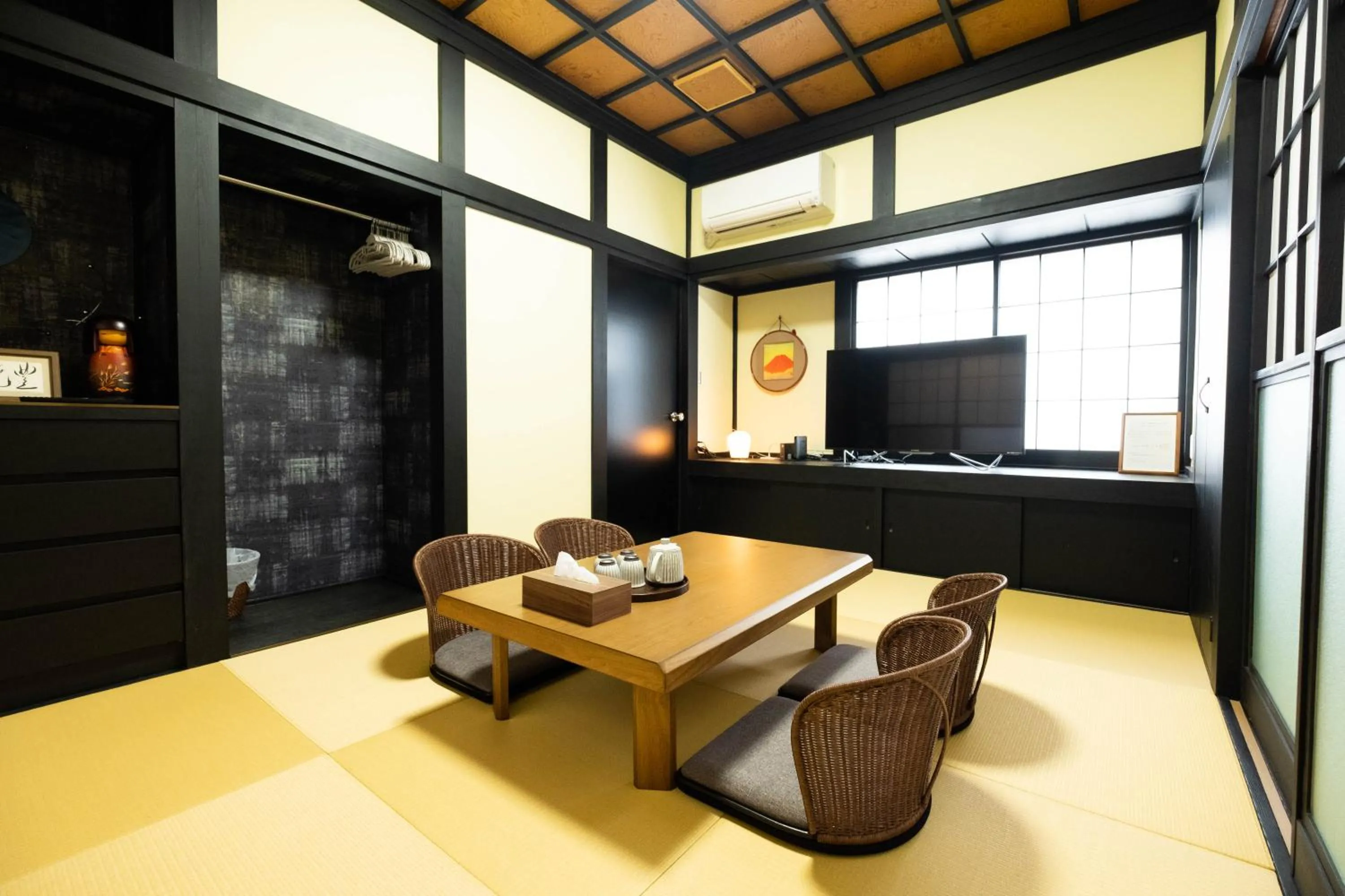 Living room in enjoy Mt.Fuji A