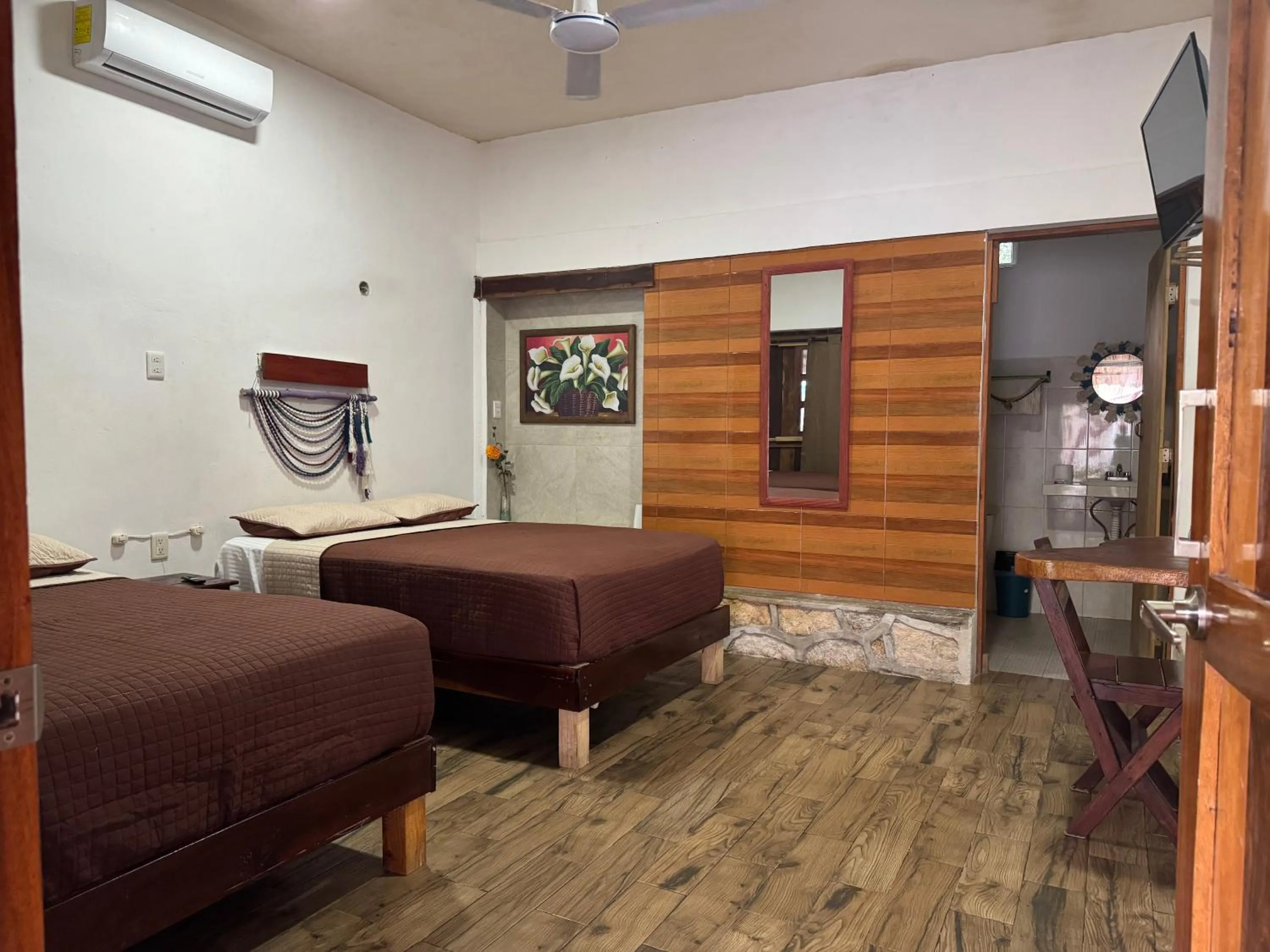 Bed in Zayali Bacalar - Guest House