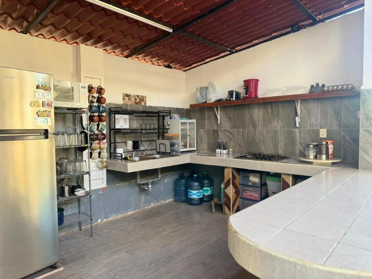 Kitchen or kitchenette in Zayali Bacalar - Guest House