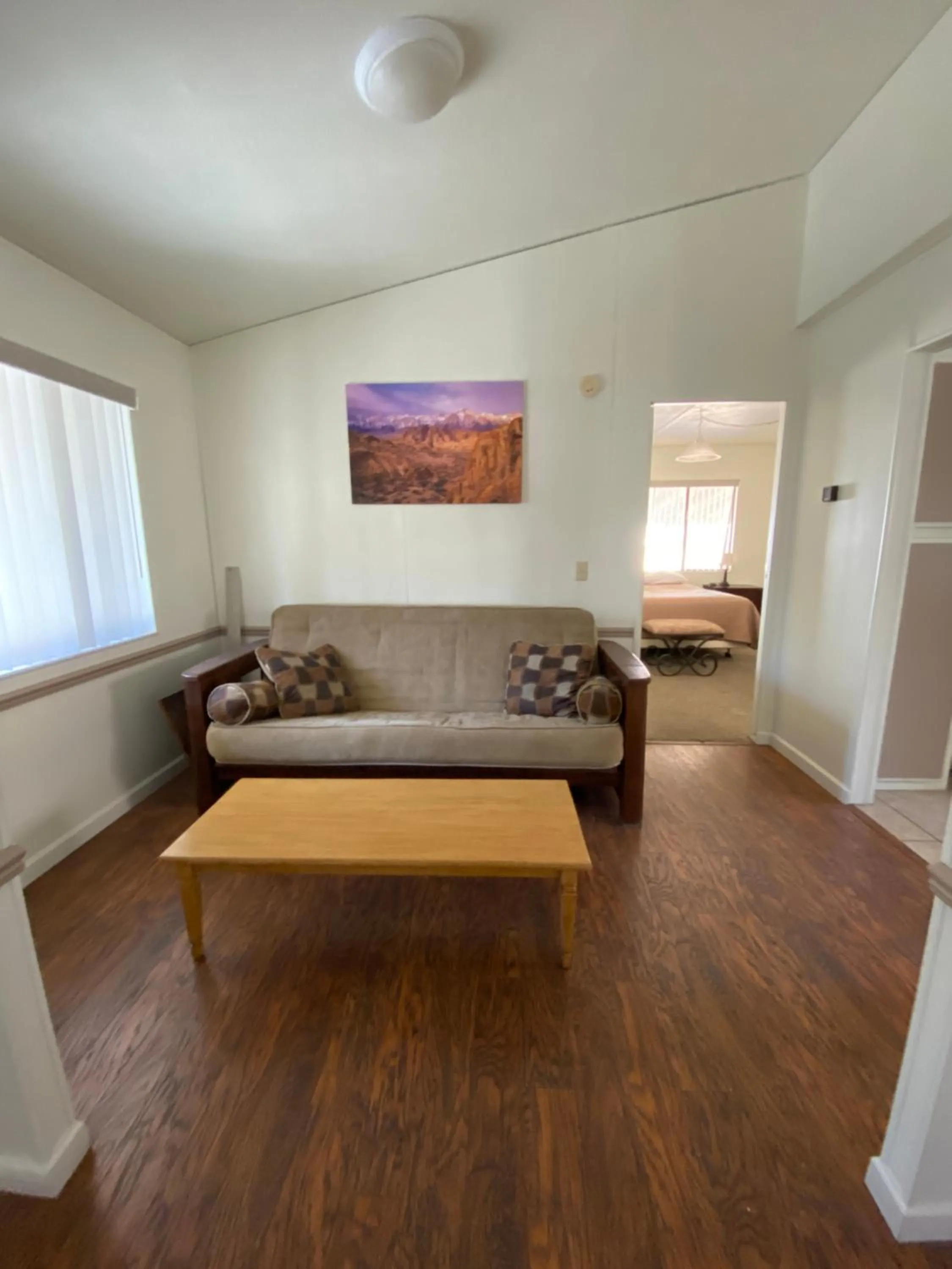 Bed in Bristlecone Motel