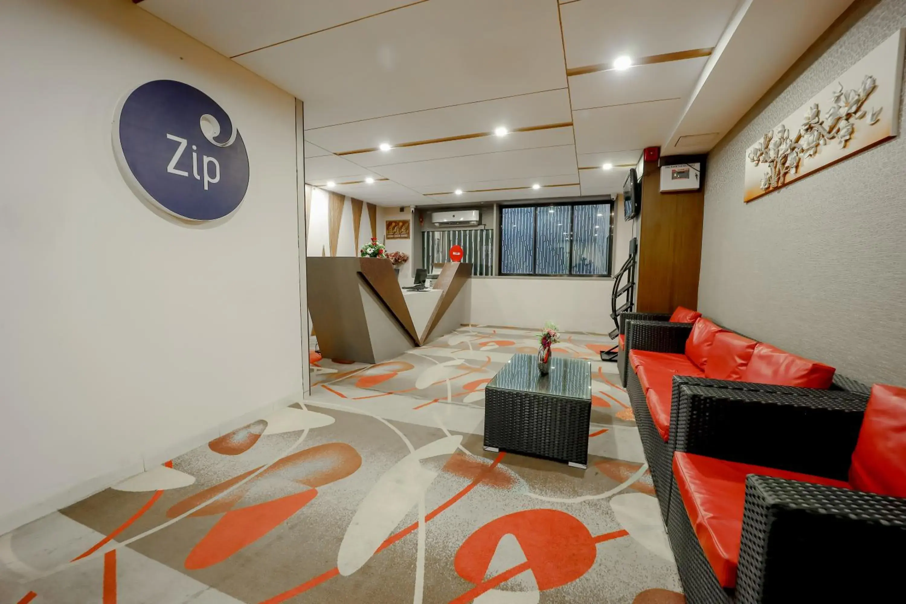 Lobby or reception in Zip By Spree Hotels Surat Lobby or reception in Zip By Spree Hotels Surat