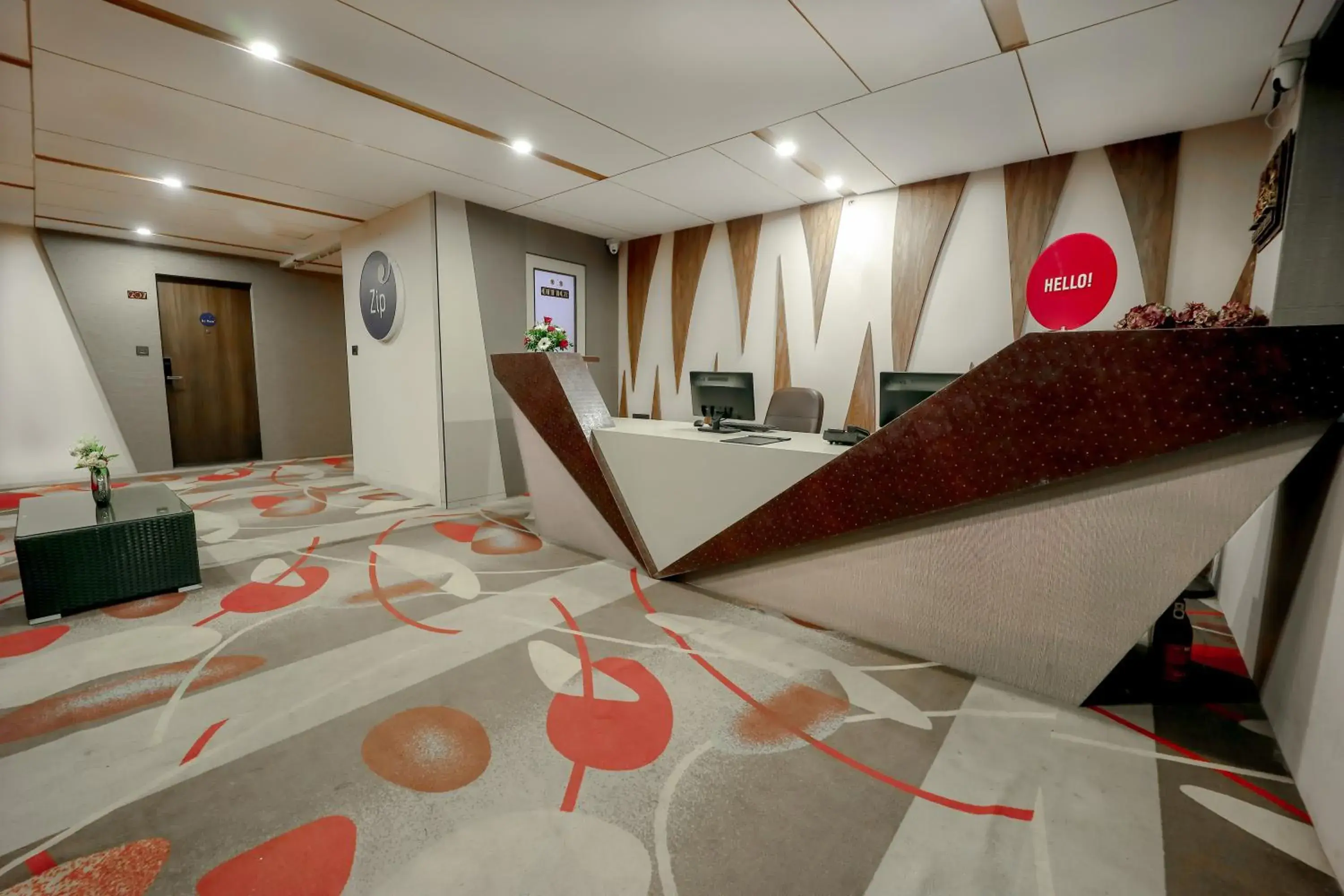 Lobby or reception in Zip By Spree Hotels Surat Lobby or reception in Zip By Spree Hotels Surat