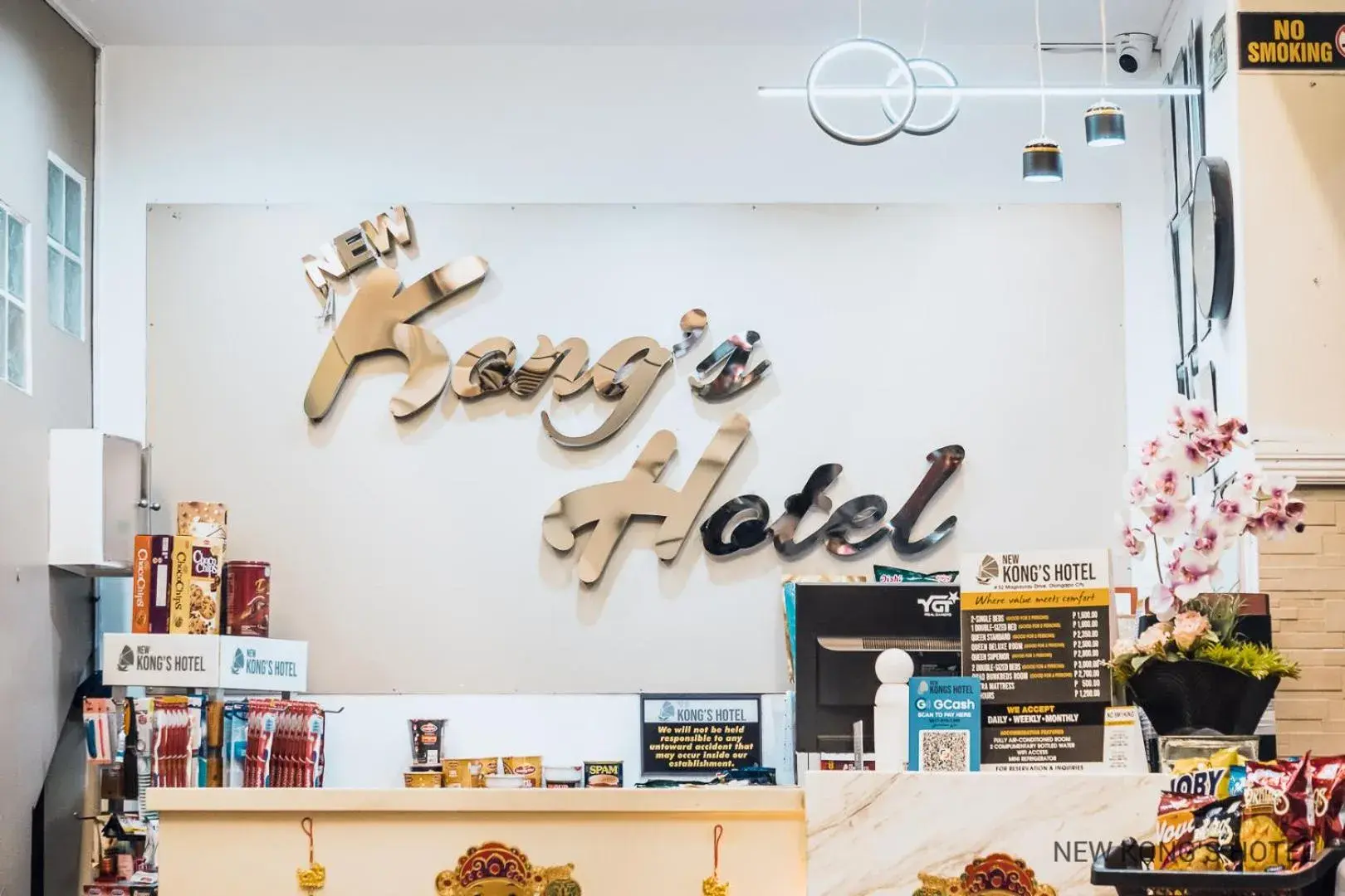 Lobby or reception in New Kong's Hotel Lobby or reception in New Kong's Hotel