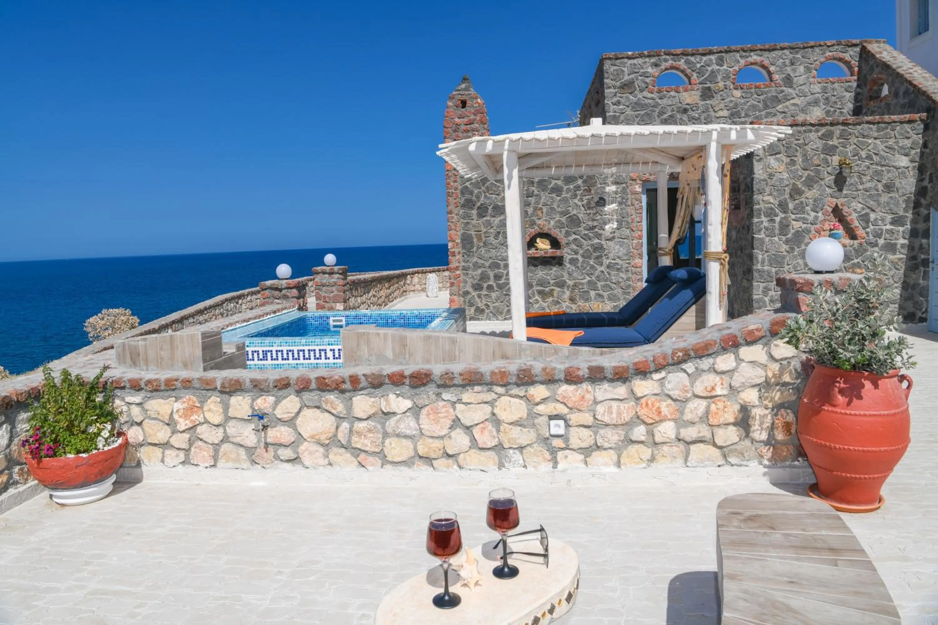 Patio in Starlight Luxury Seaside Villa & Suites