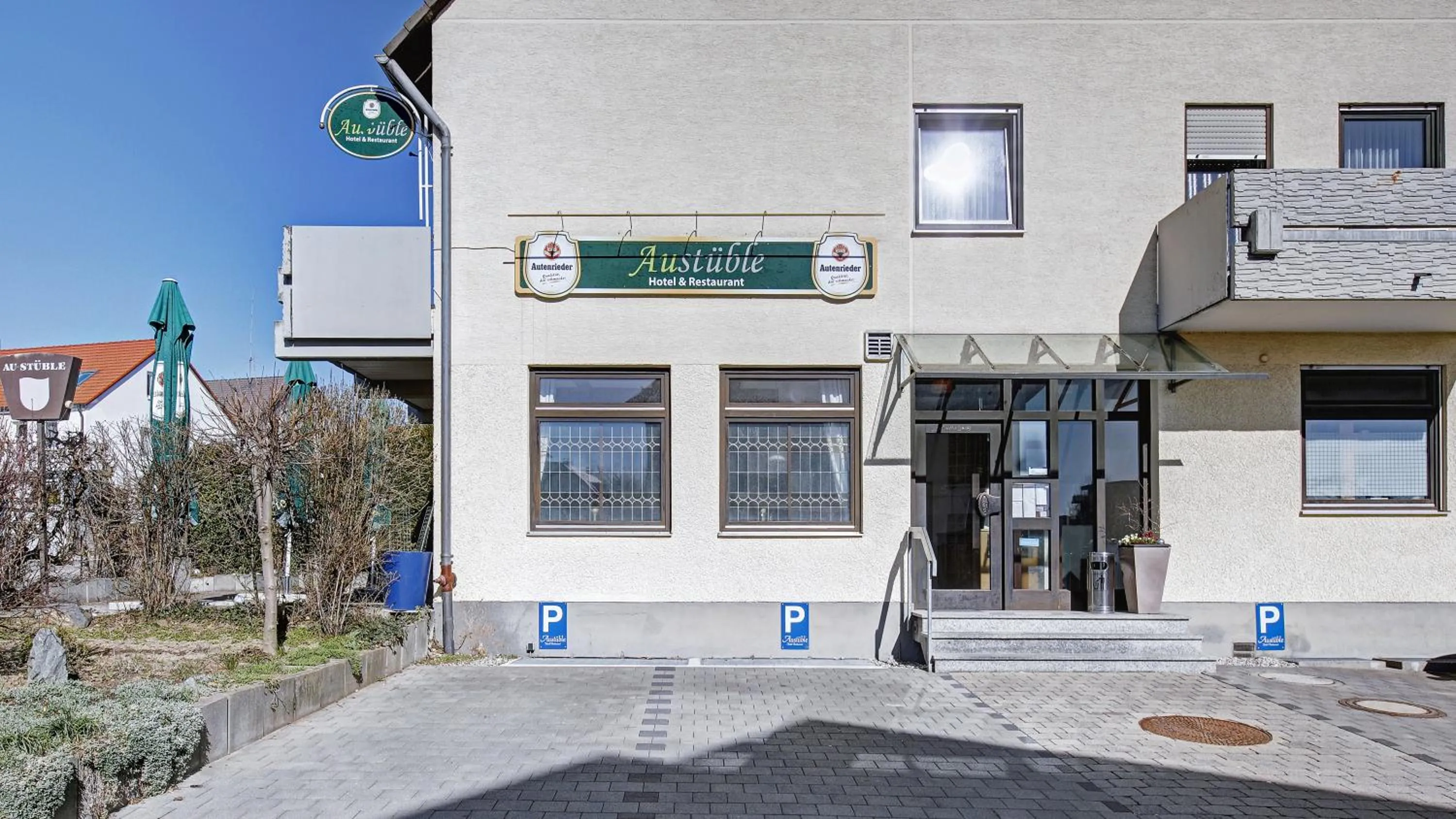 Facade/entrance in Hotel Restaurant Austüble