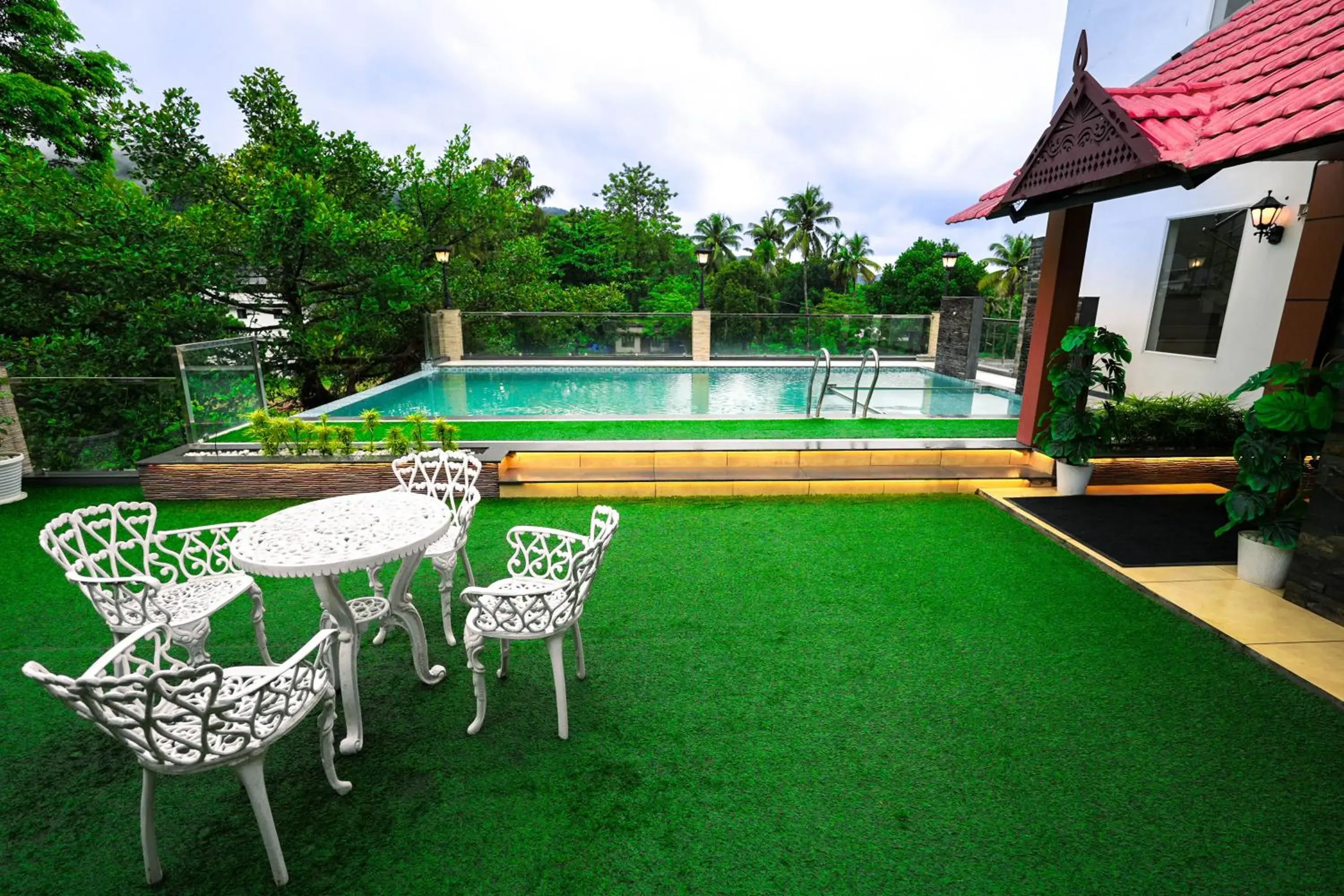 Pool view in Athirappilly Rainland Resort Pool view in Athirappilly Rainland Resort