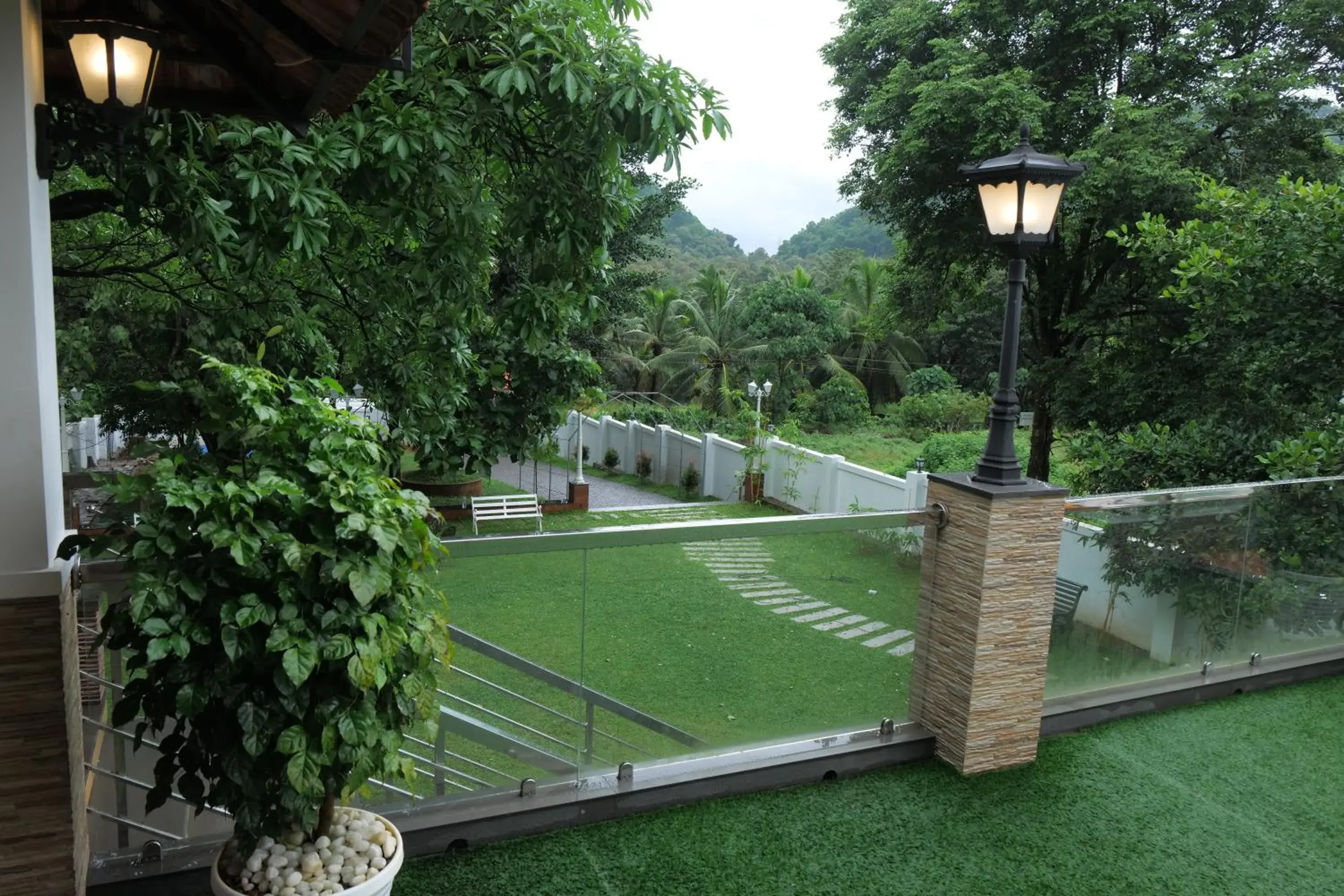Garden view in Athirappilly Rainland Resort Garden view in Athirappilly Rainland Resort
