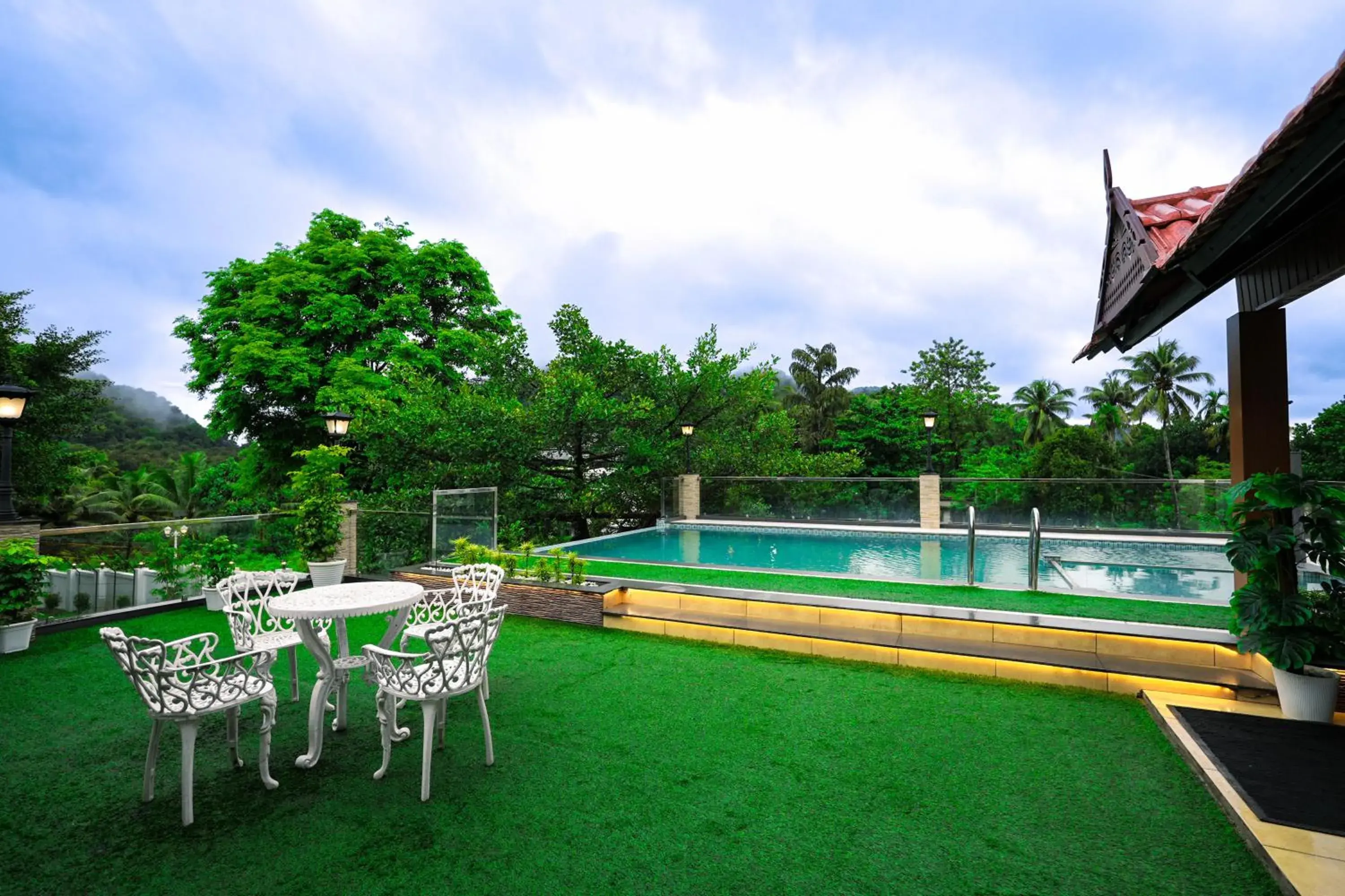 Pool view in Athirappilly Rainland Resort Pool view in Athirappilly Rainland Resort