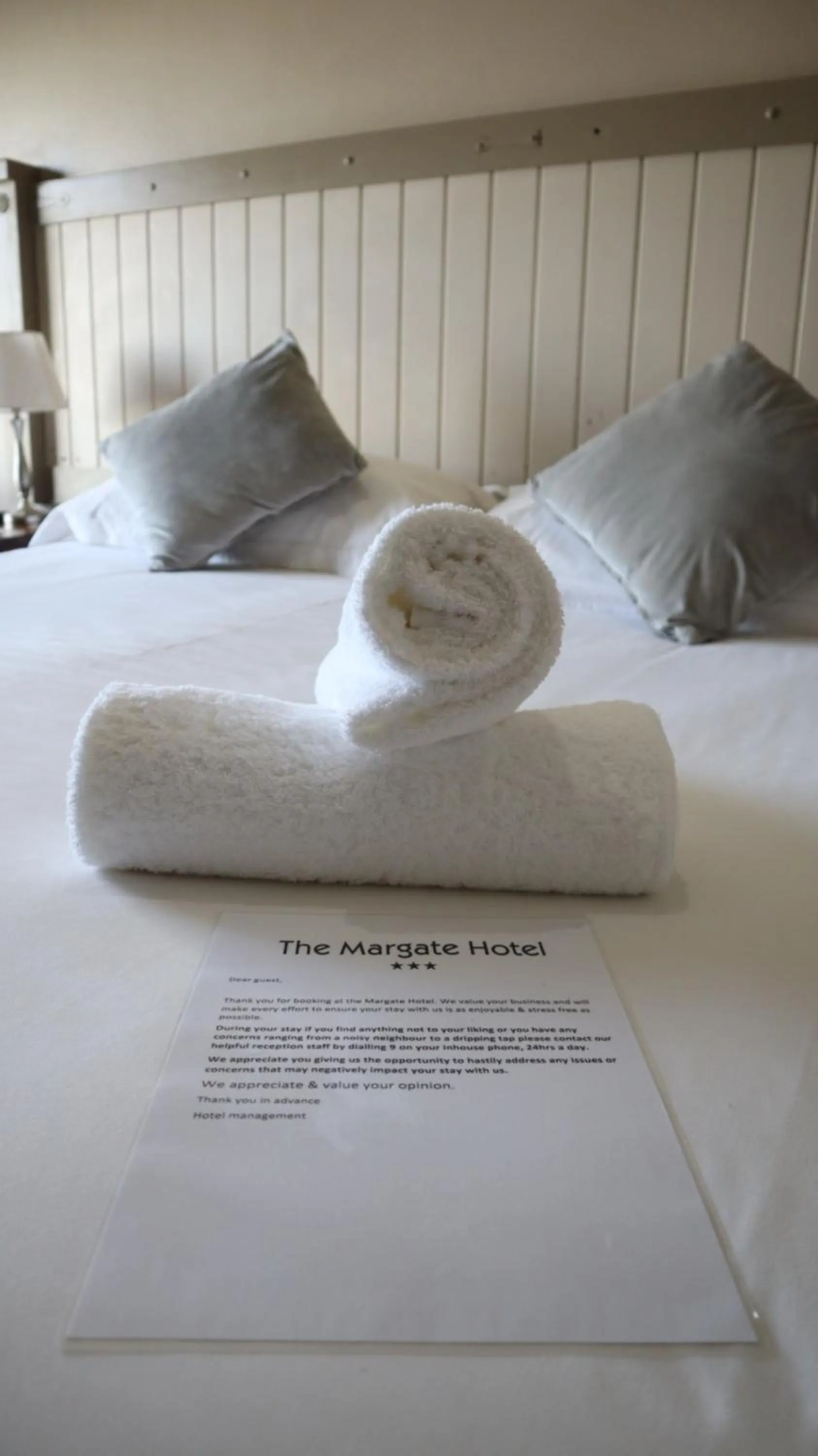 Bed in Margate Hotel