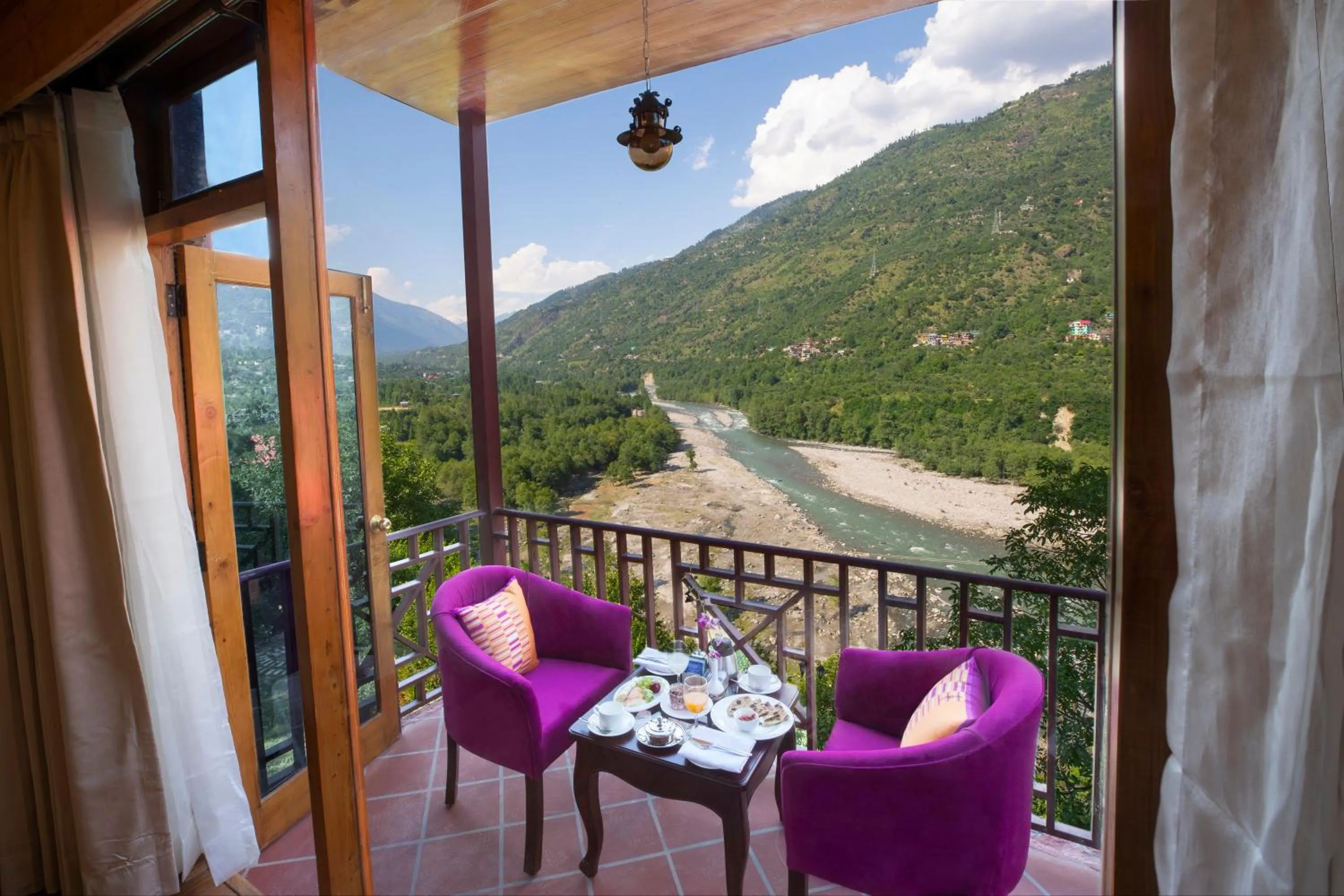Balcony/Terrace in Regenta Inn by Riverside Manali