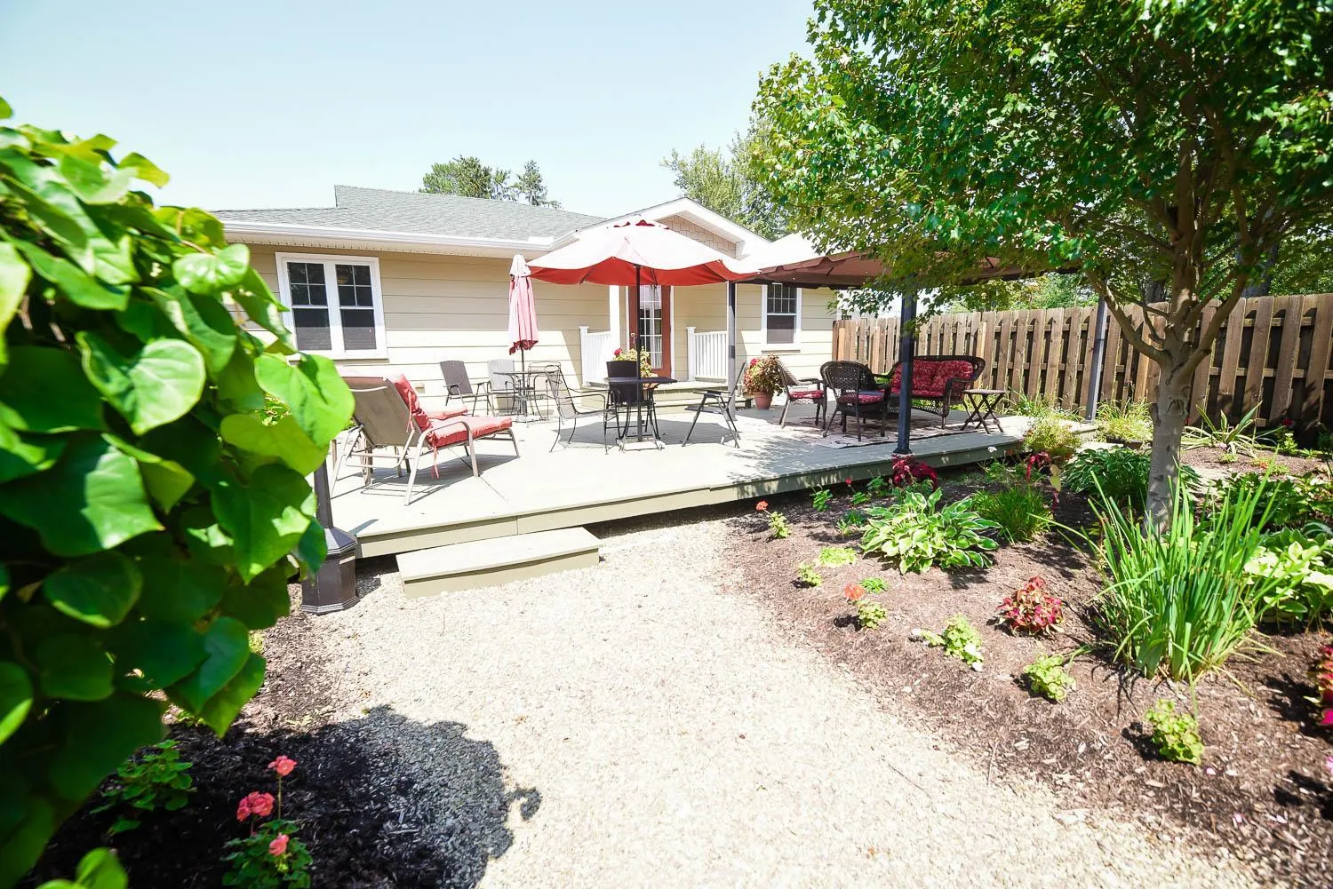 Patio in The Lakehouse Inn Geneva