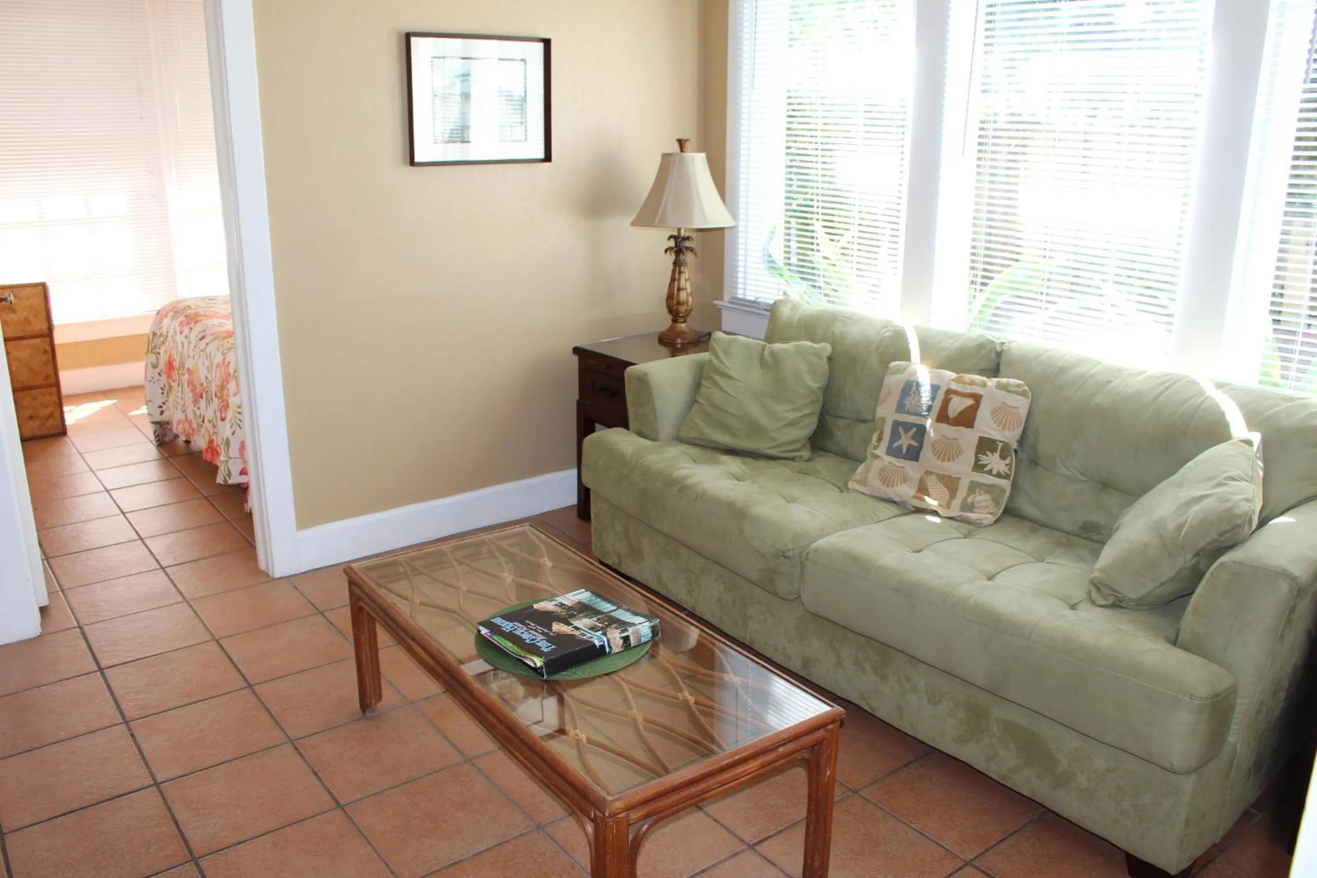 Living room in The Conch House Marina Resort