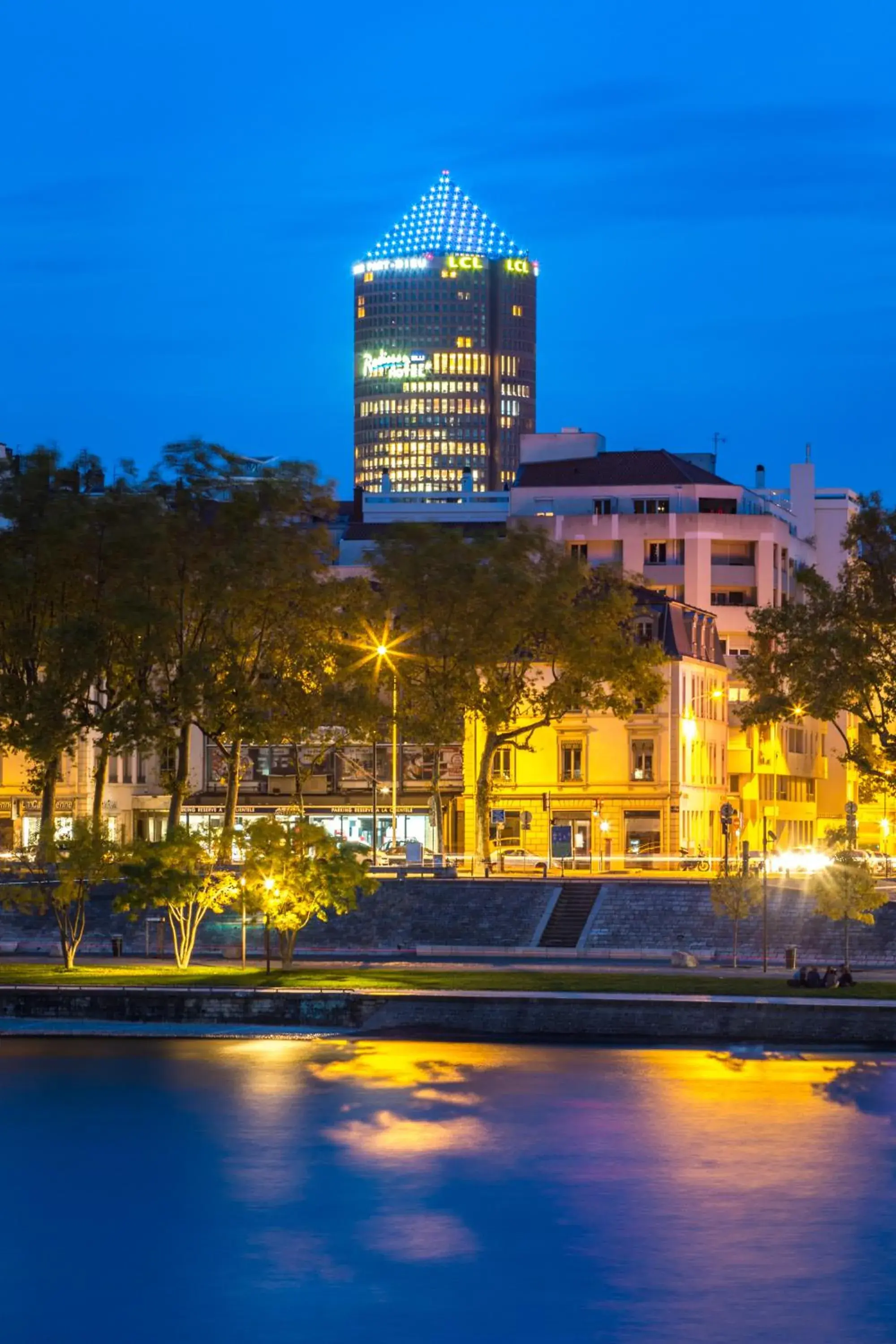 Landmark view in Radisson Blu Hotel, Lyon Landmark view in Radisson Blu Hotel, Lyon