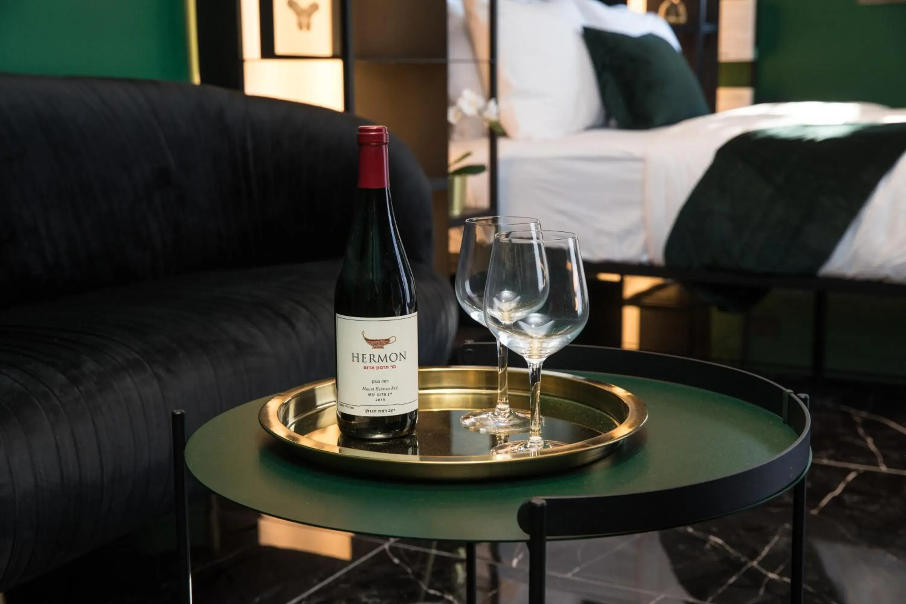 Drinks, Bed in Joseph Hotel TLV Drinks, Bed in Joseph Hotel TLV