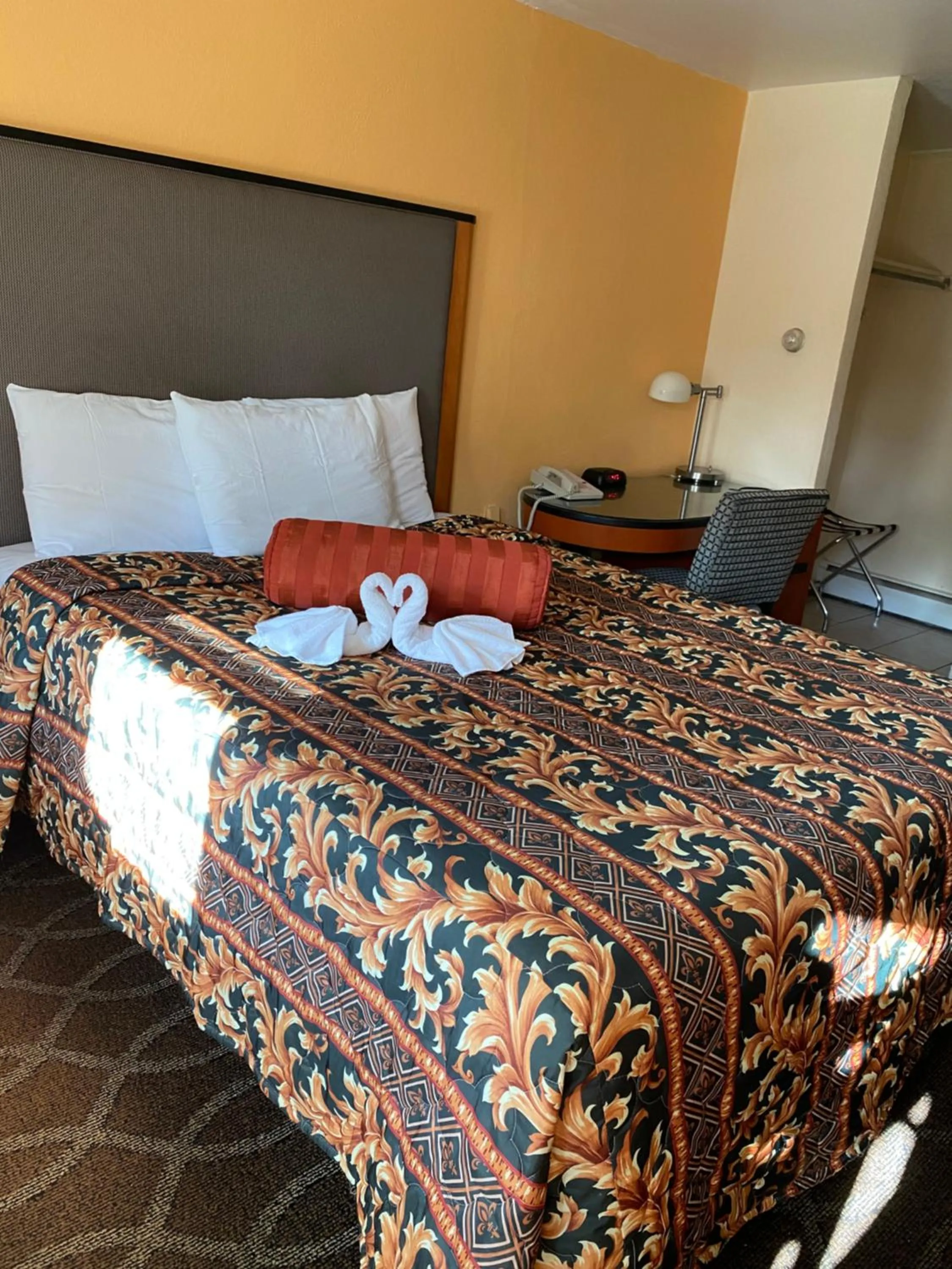 Bed in Sentinel Motel