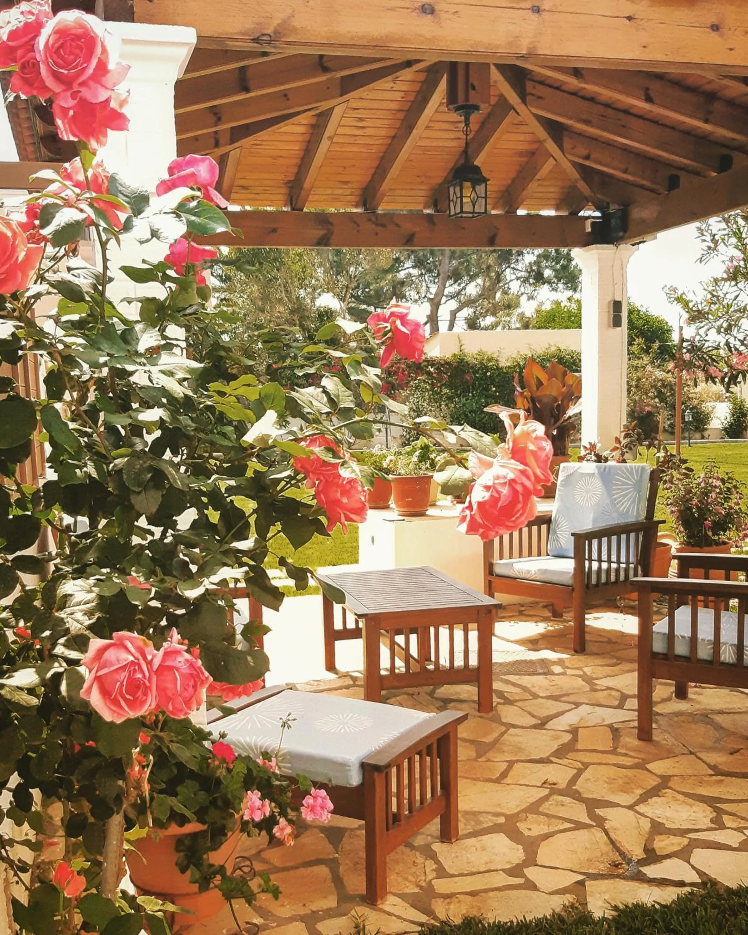 Patio in Voula Accommodation