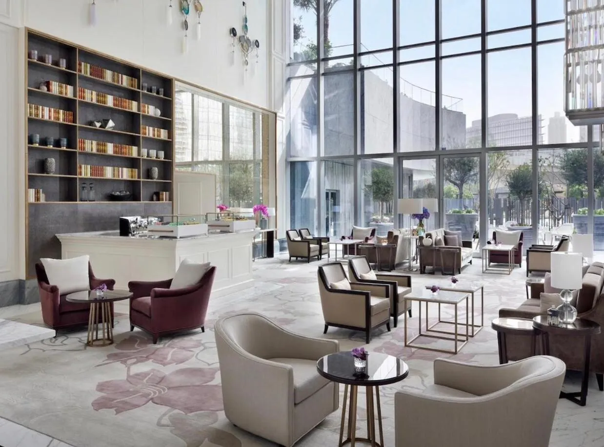 Lounge or bar in Amazing 2 bedroom with full burj view