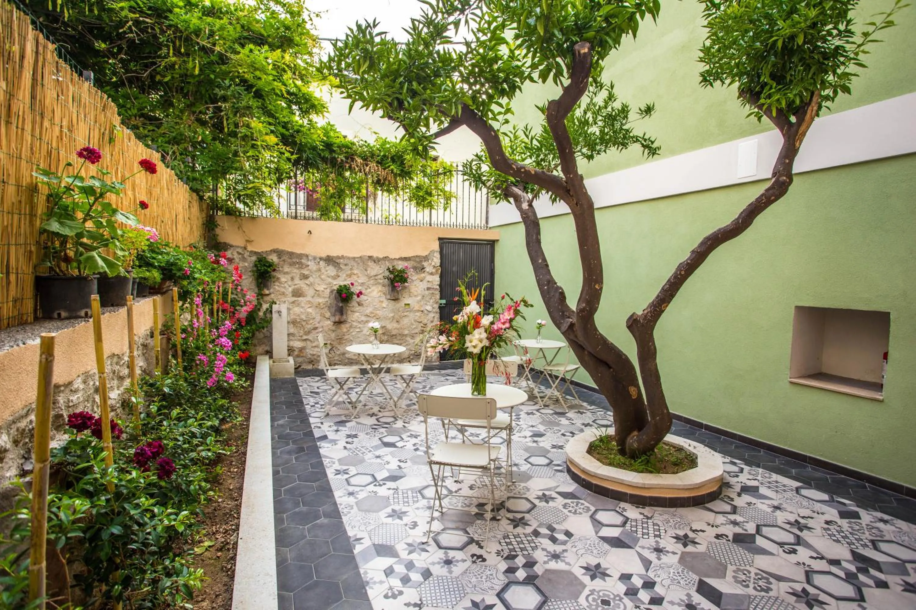 Patio in B&B La Mia Valigia