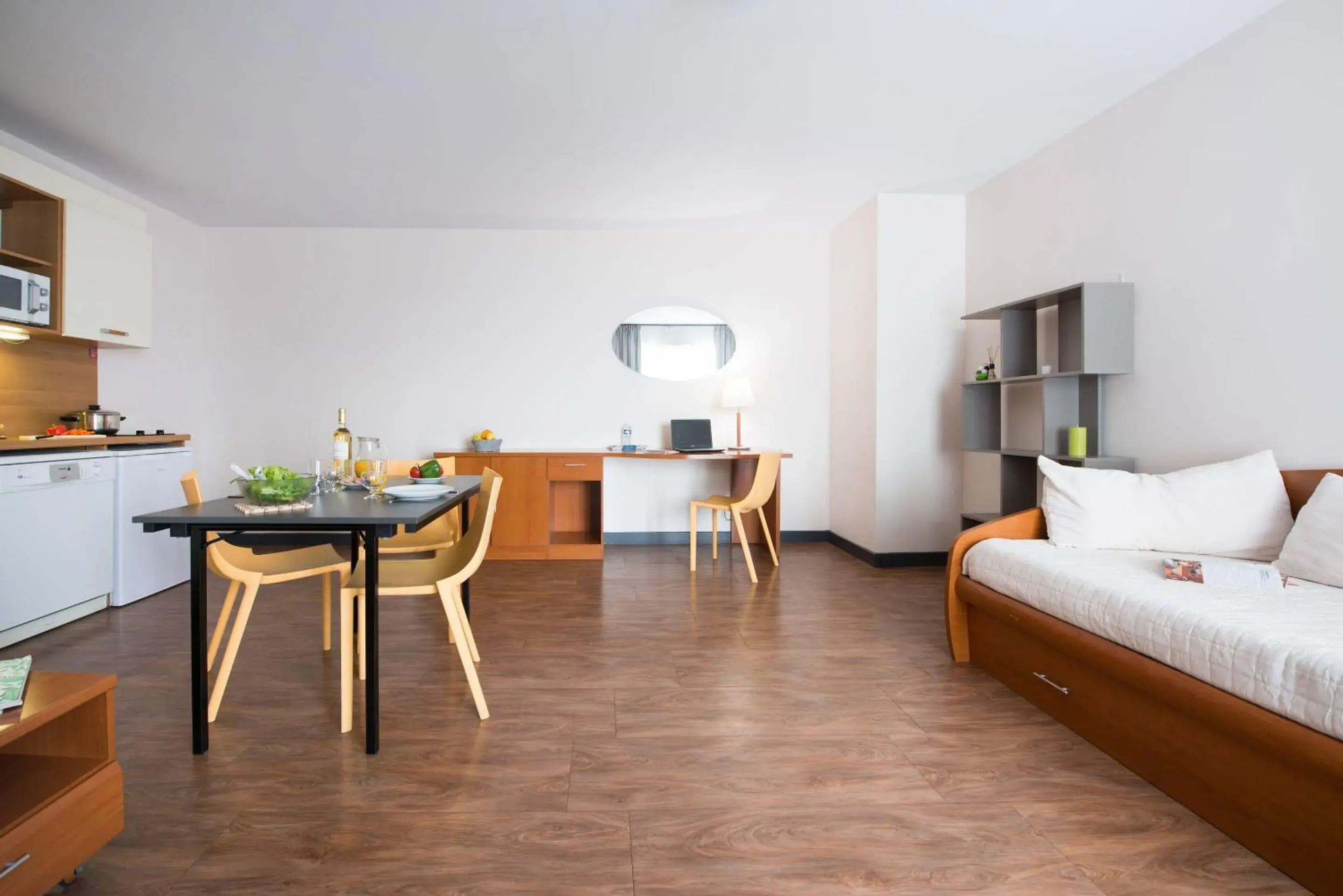 Bedroom in Comfort Aparthotel Saint-Nazaire Les Portes de l Ocean Bedroom in Comfort Aparthotel Saint-Nazaire Les Portes de l Ocean