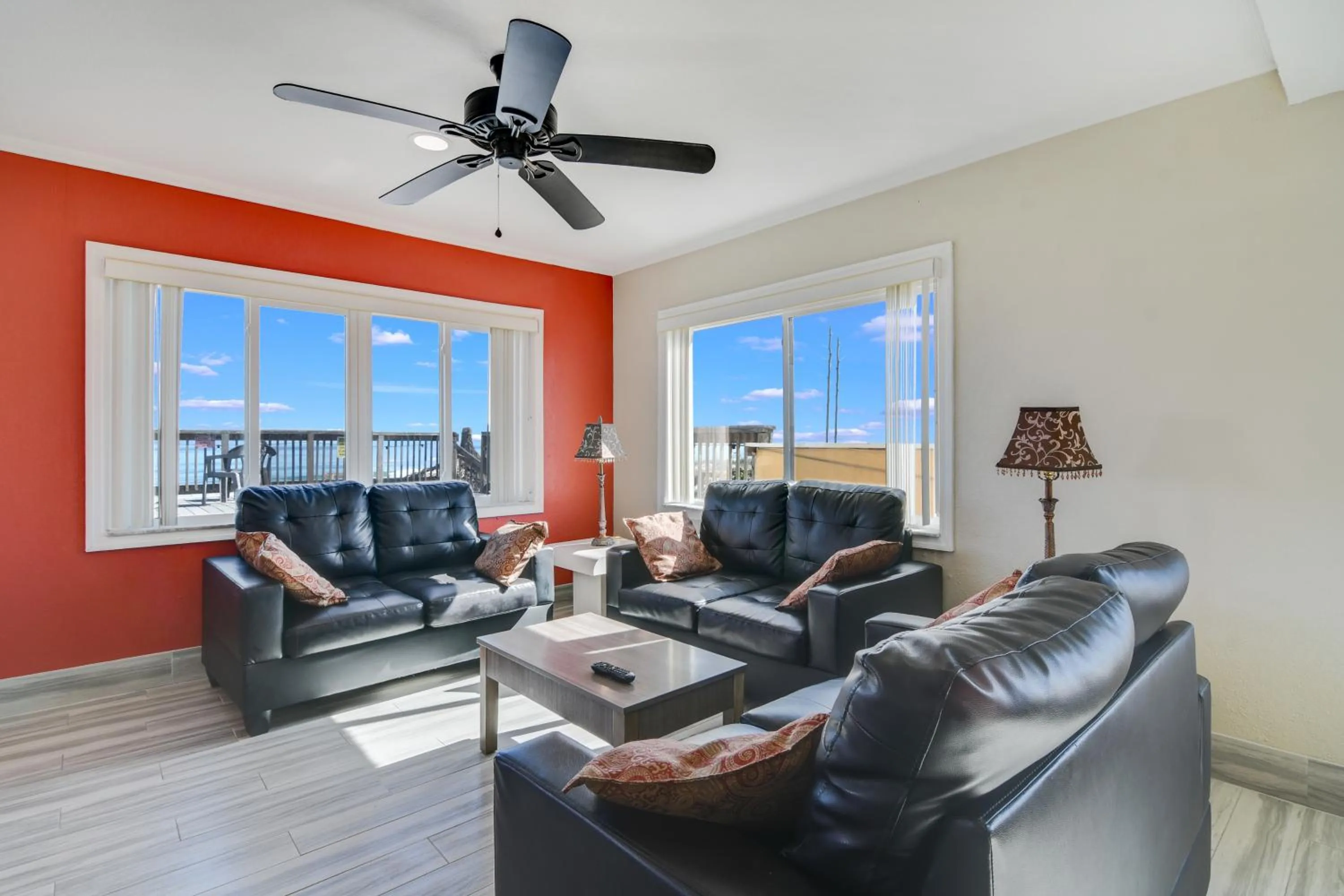 Living room in Anthony's on the Beach