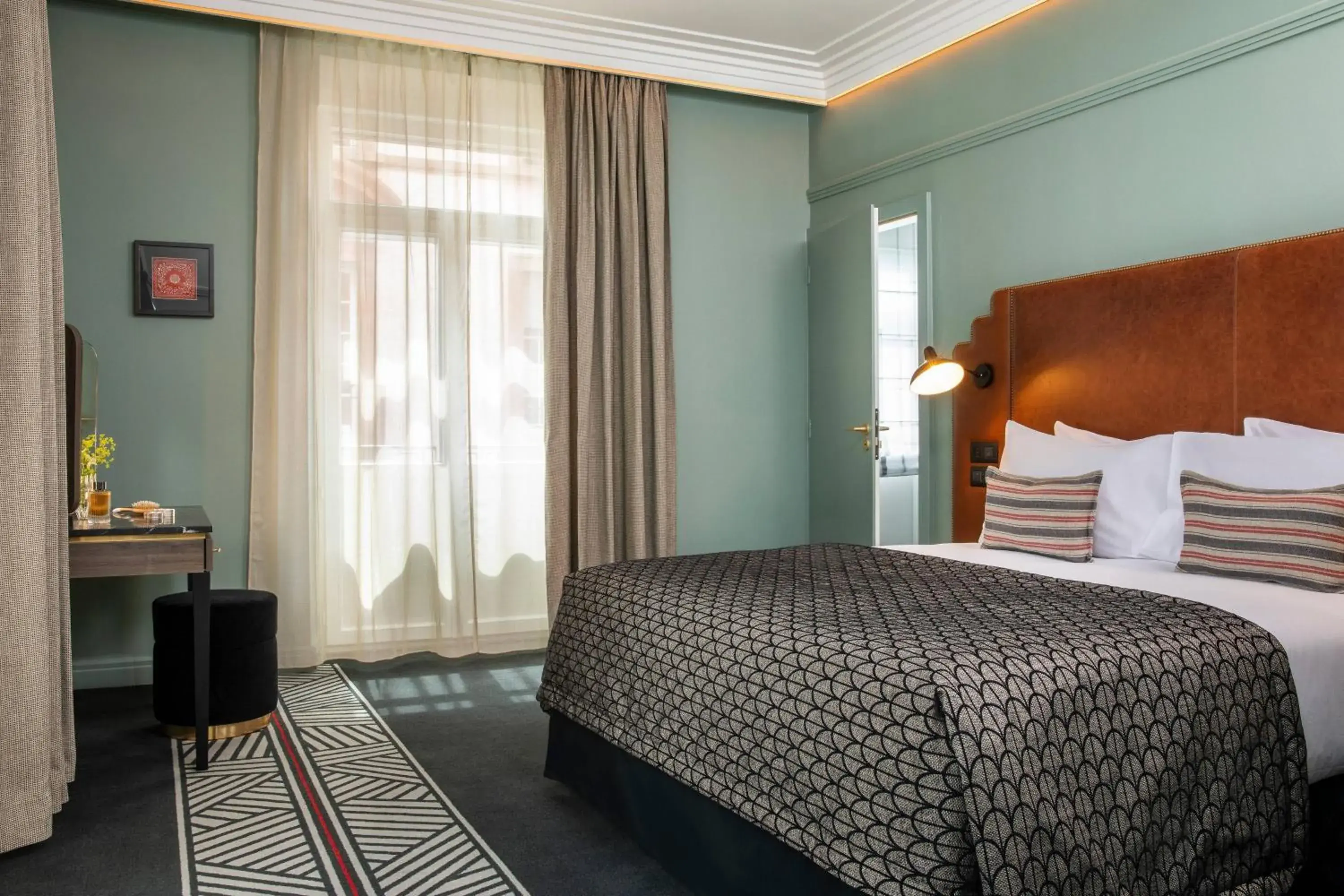 Bedroom, Bed in Maison Rouge Strasbourg Hotel & Spa, Autograph Collection Bedroom, Bed in Maison Rouge Strasbourg Hotel & Spa, Autograph Collection