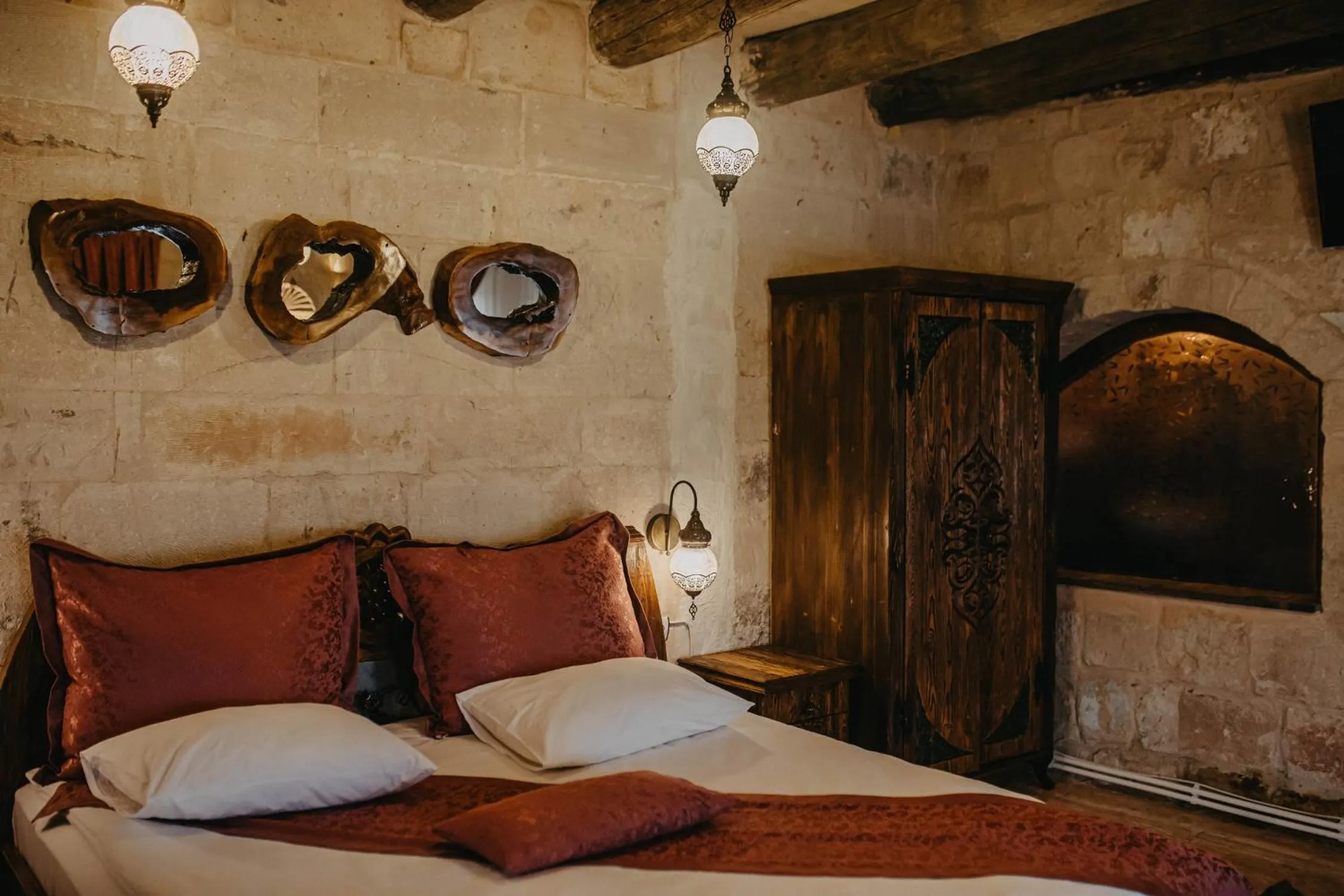 Bed in Prime Cappadocia Suites