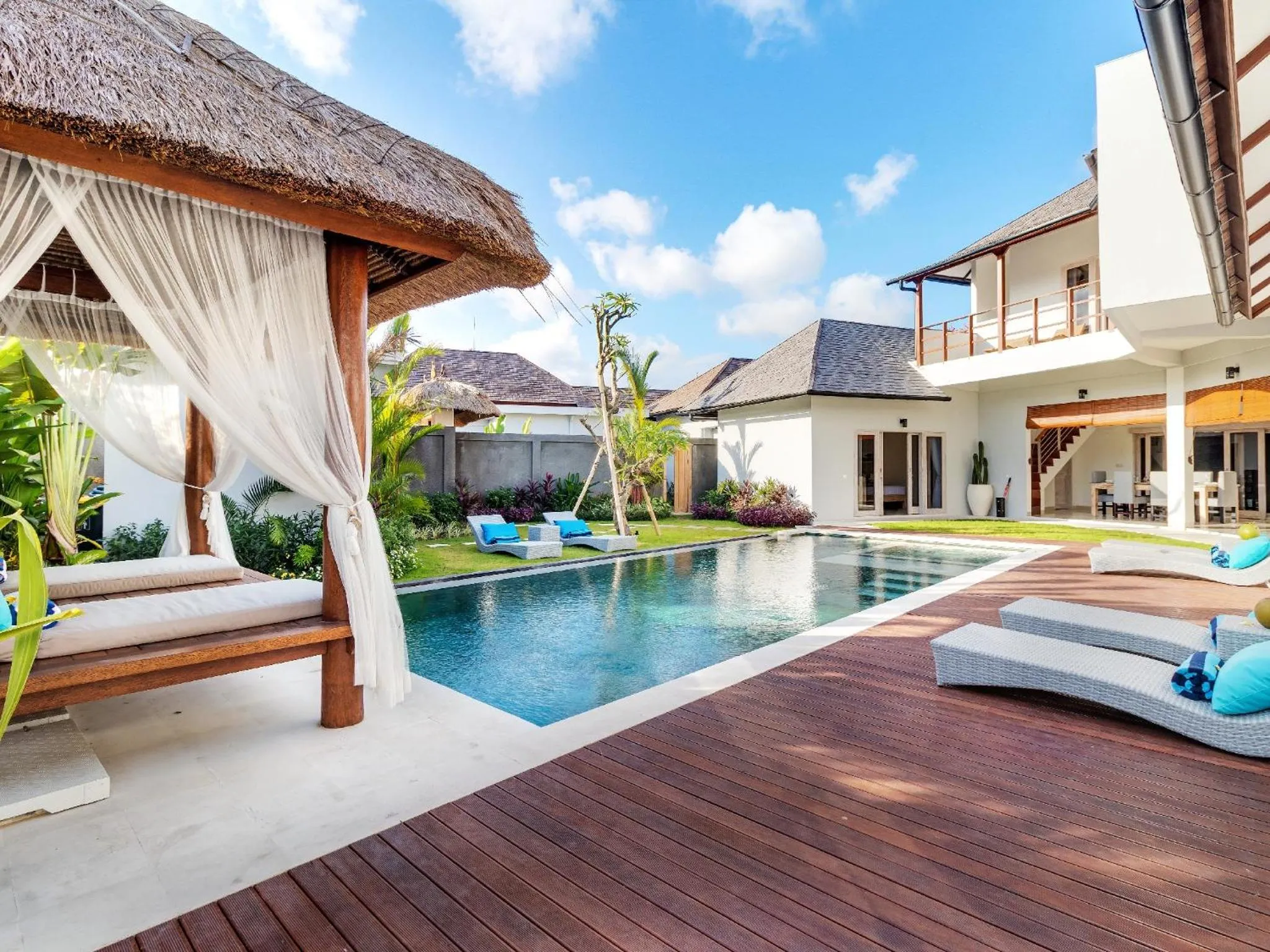 Swimming pool in Villa Hiburan 1 by Villa Finder