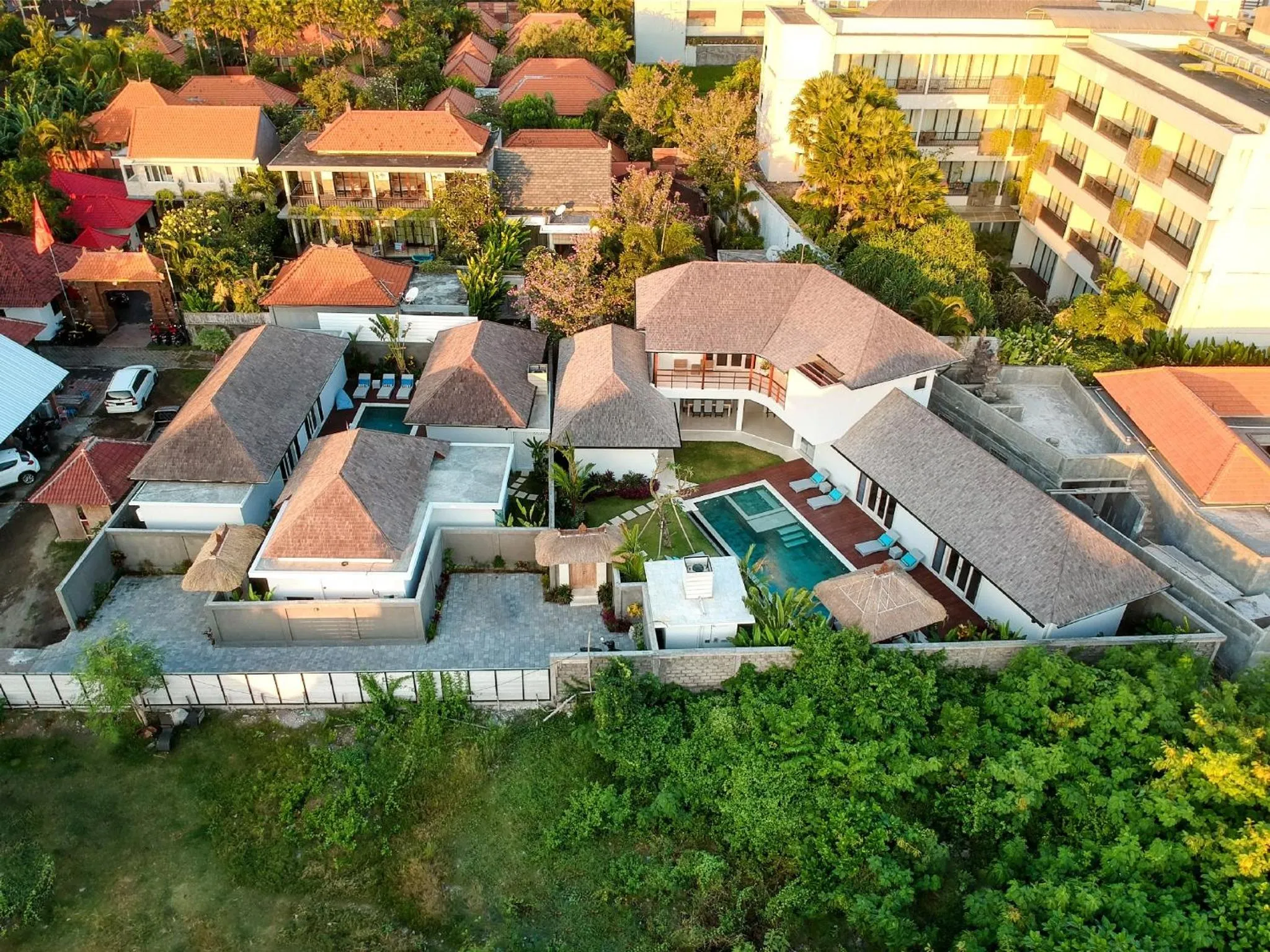 Bird's eye view in Villa Hiburan 1 by Villa Finder