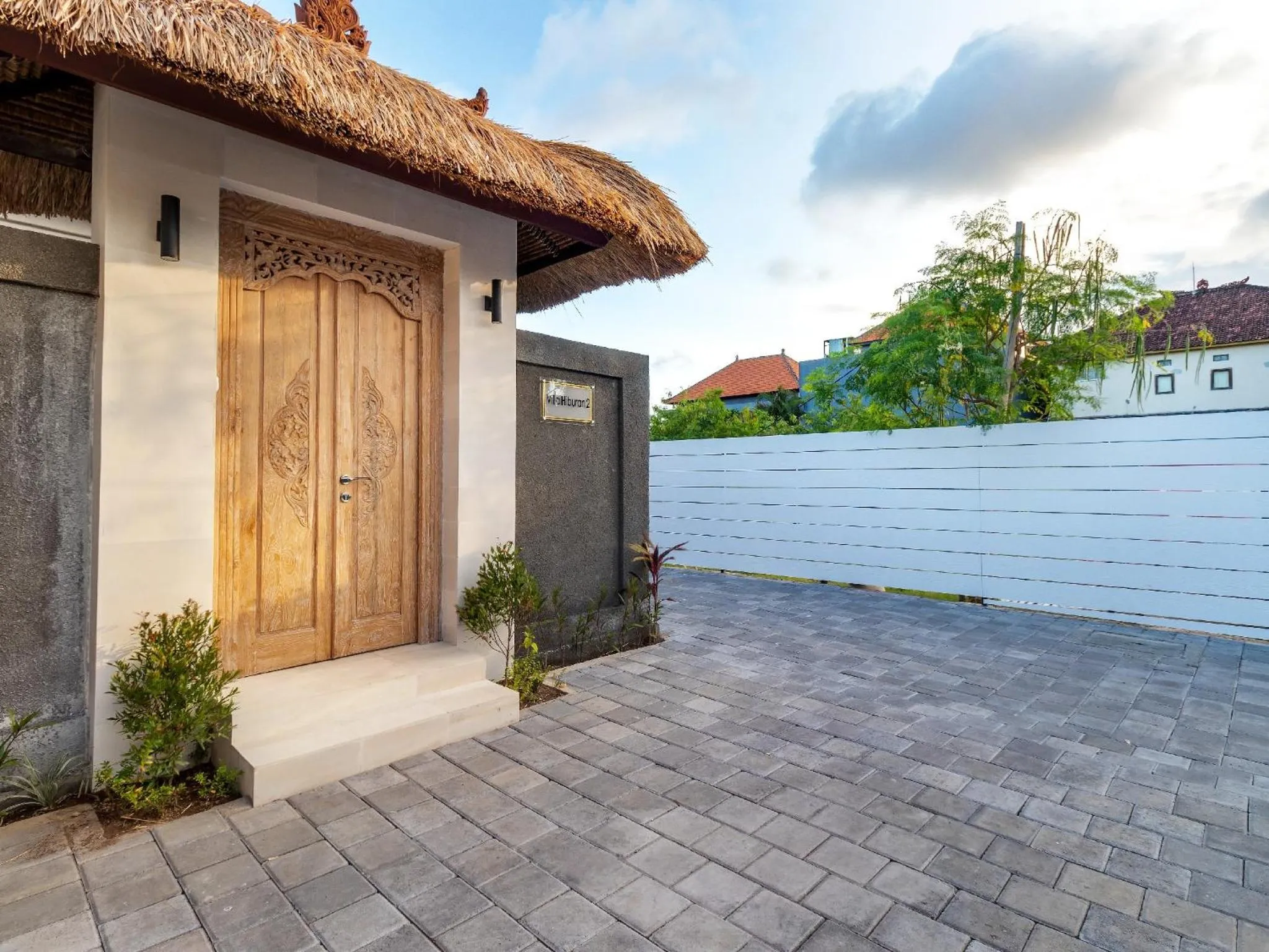 Facade/entrance in Villa Hiburan 1 by Villa Finder